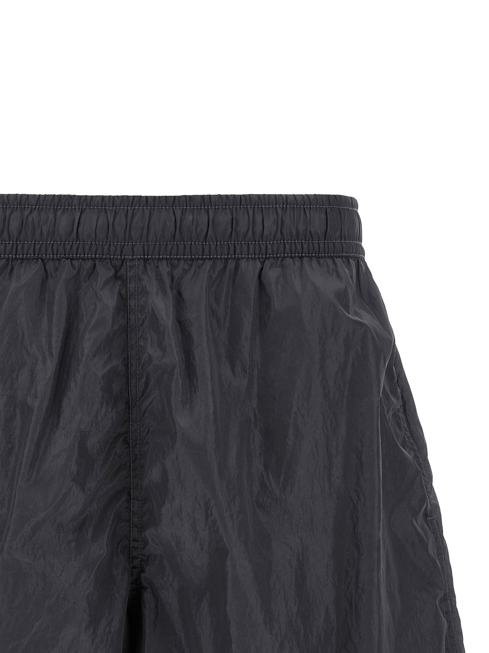 Stone Island Logo Print Swim Shorts