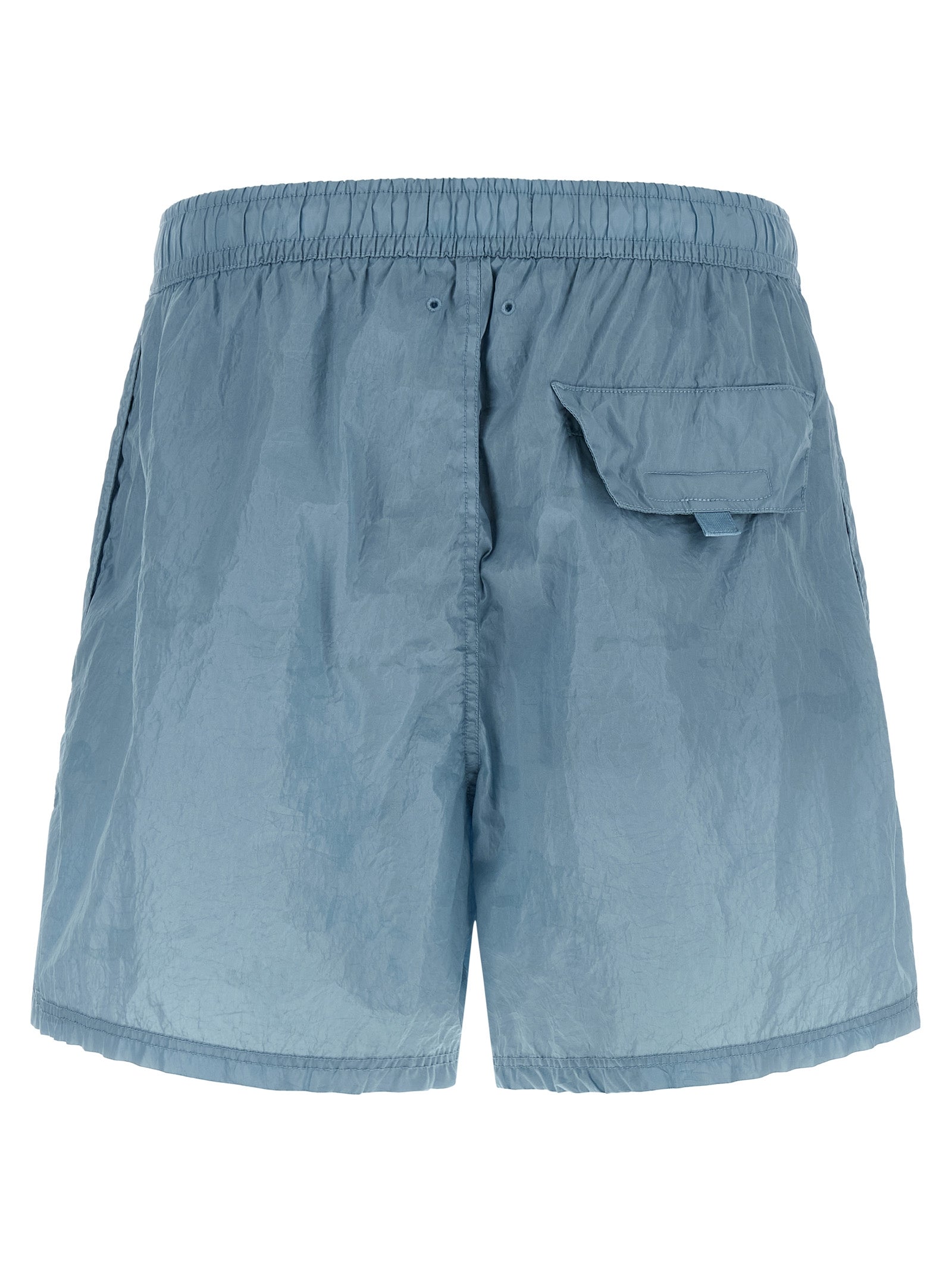 Stone Island Logo Print Swim Shorts