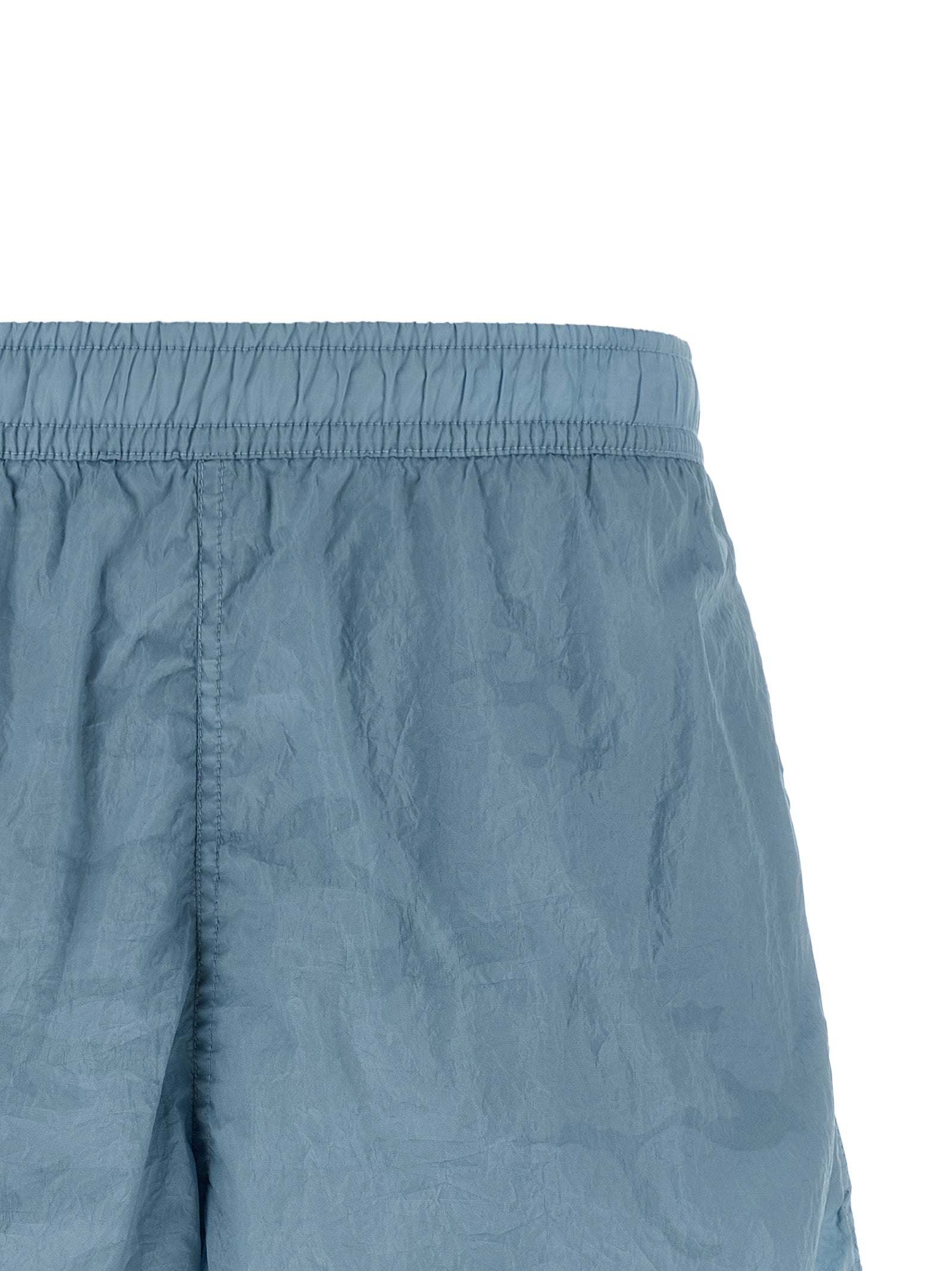 Stone Island Logo Print Swim Shorts