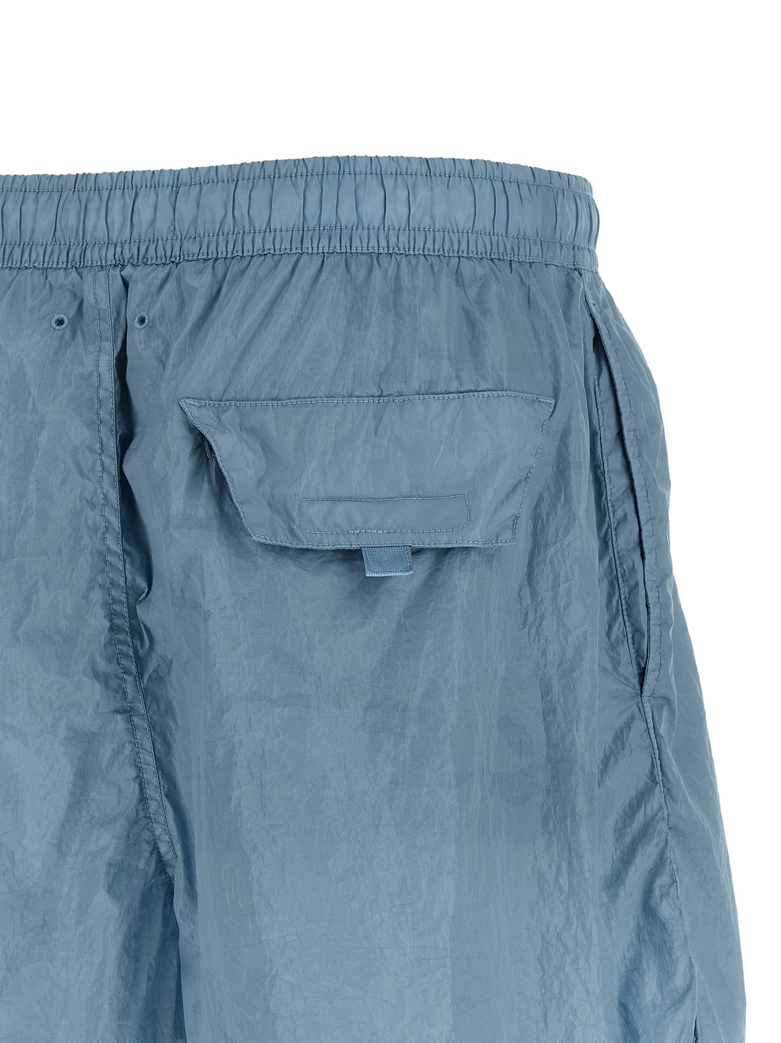 Stone Island Logo Print Swim Shorts