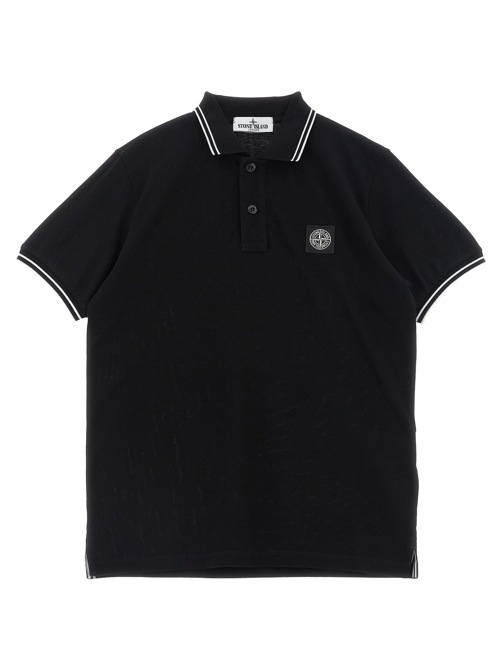Stone Island Junior Compass Logo Polo Shirt