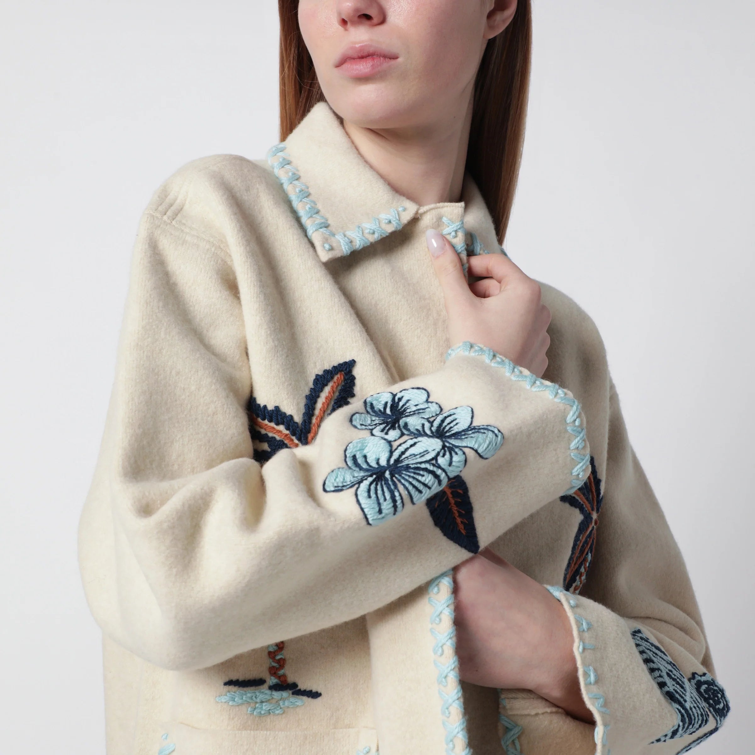 Alanui Sand-colored wool Remember Me jacket