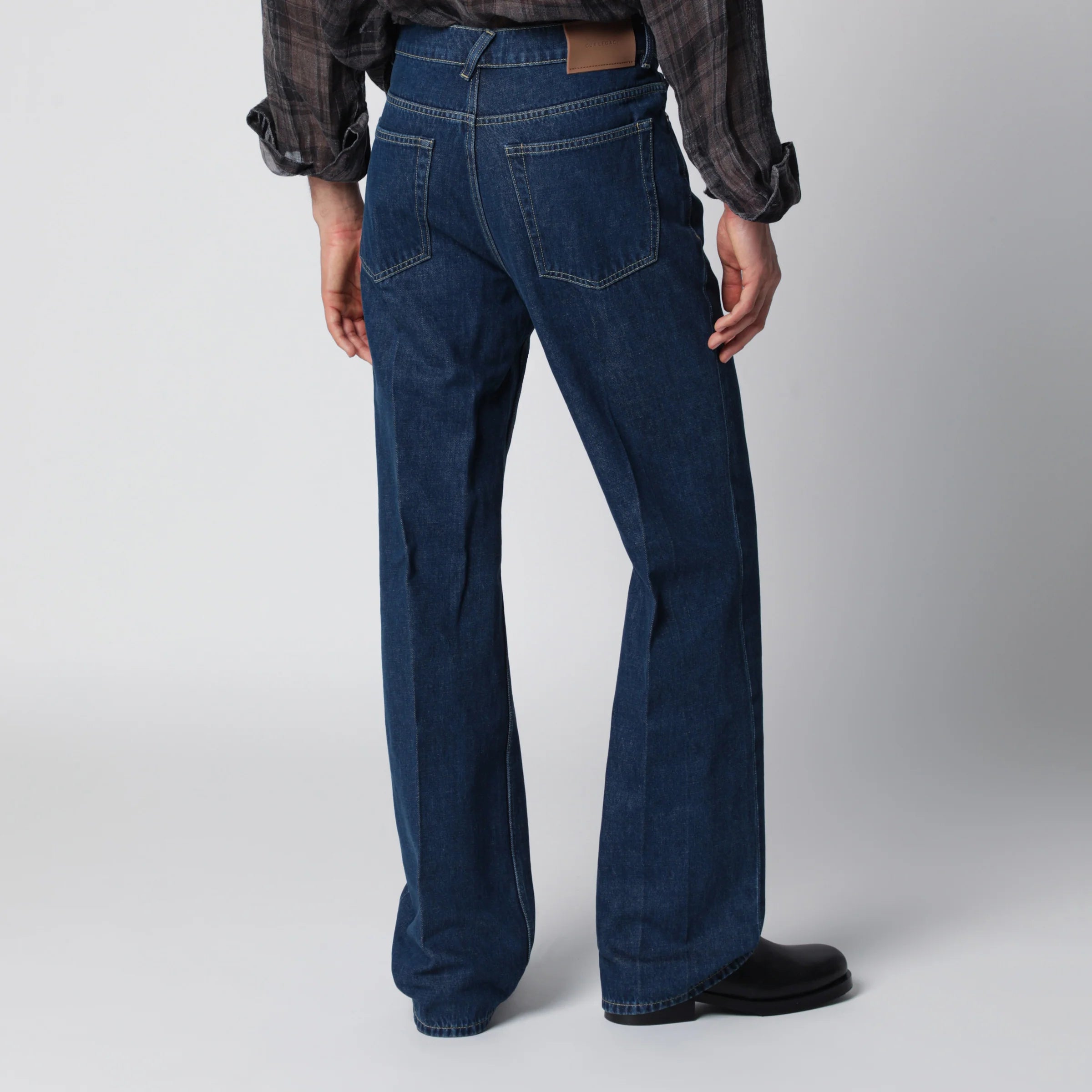 Our Legacy 70s Cut high-waisted flared indigo jeans
