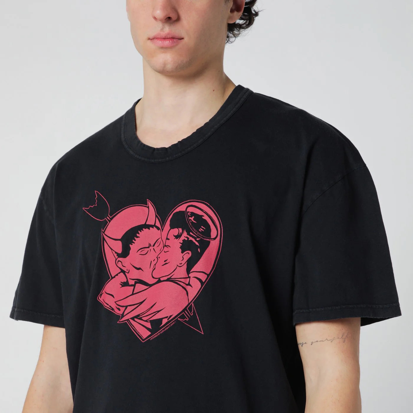 Our Legacy Black T-shirt with Love Story print