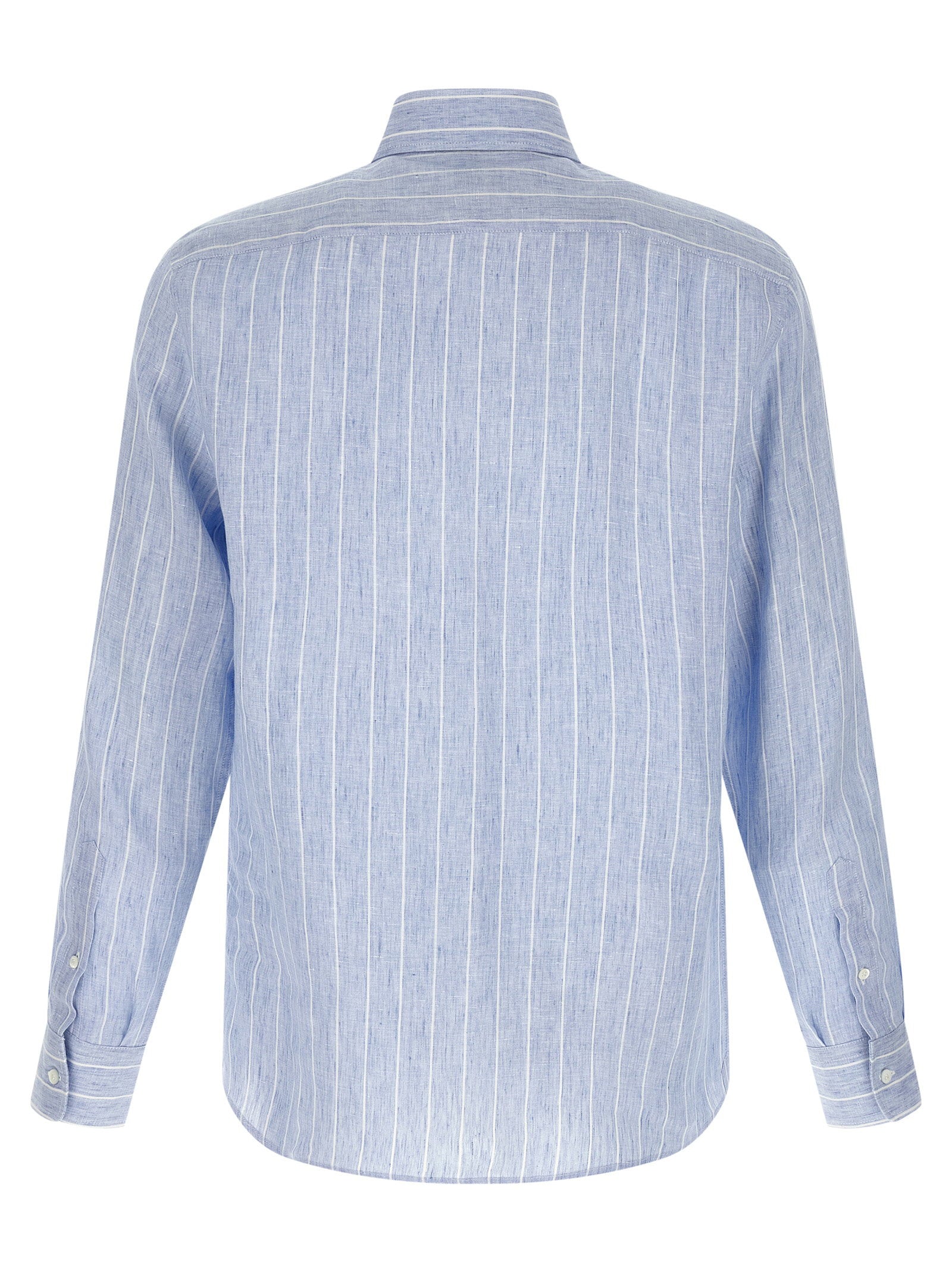 Brunello Cucinelli Striped Linen Shirt