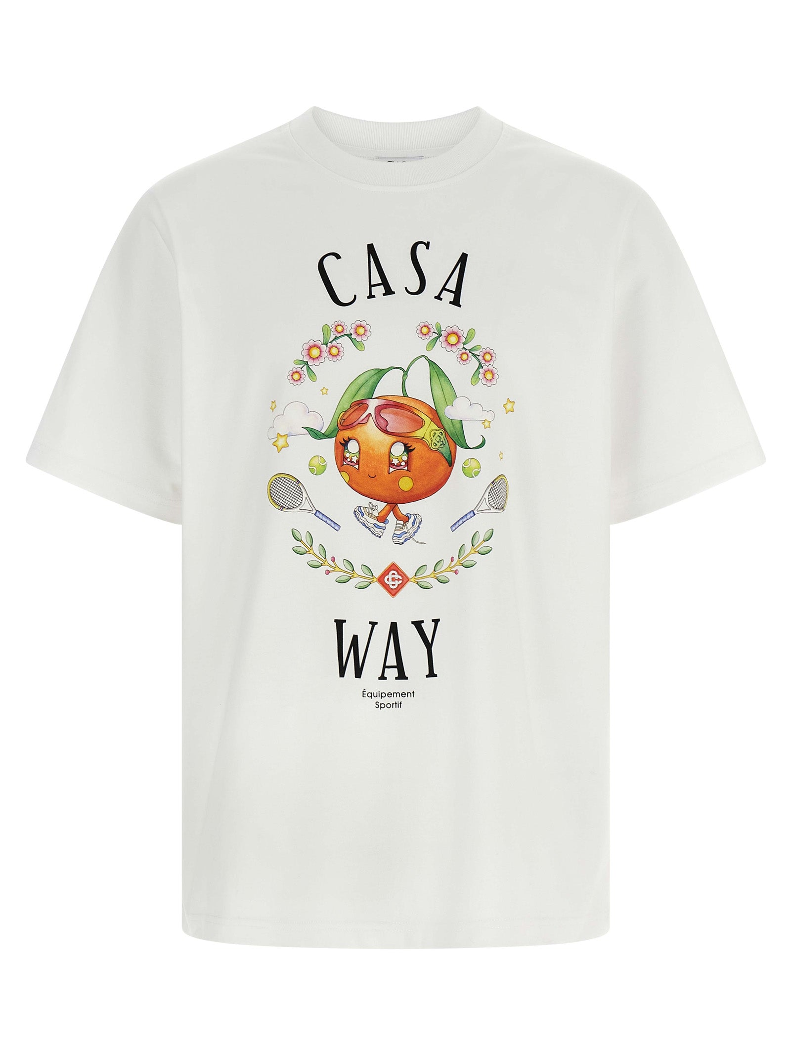 Casablanca Casa Way Orange Mascot T-shirt