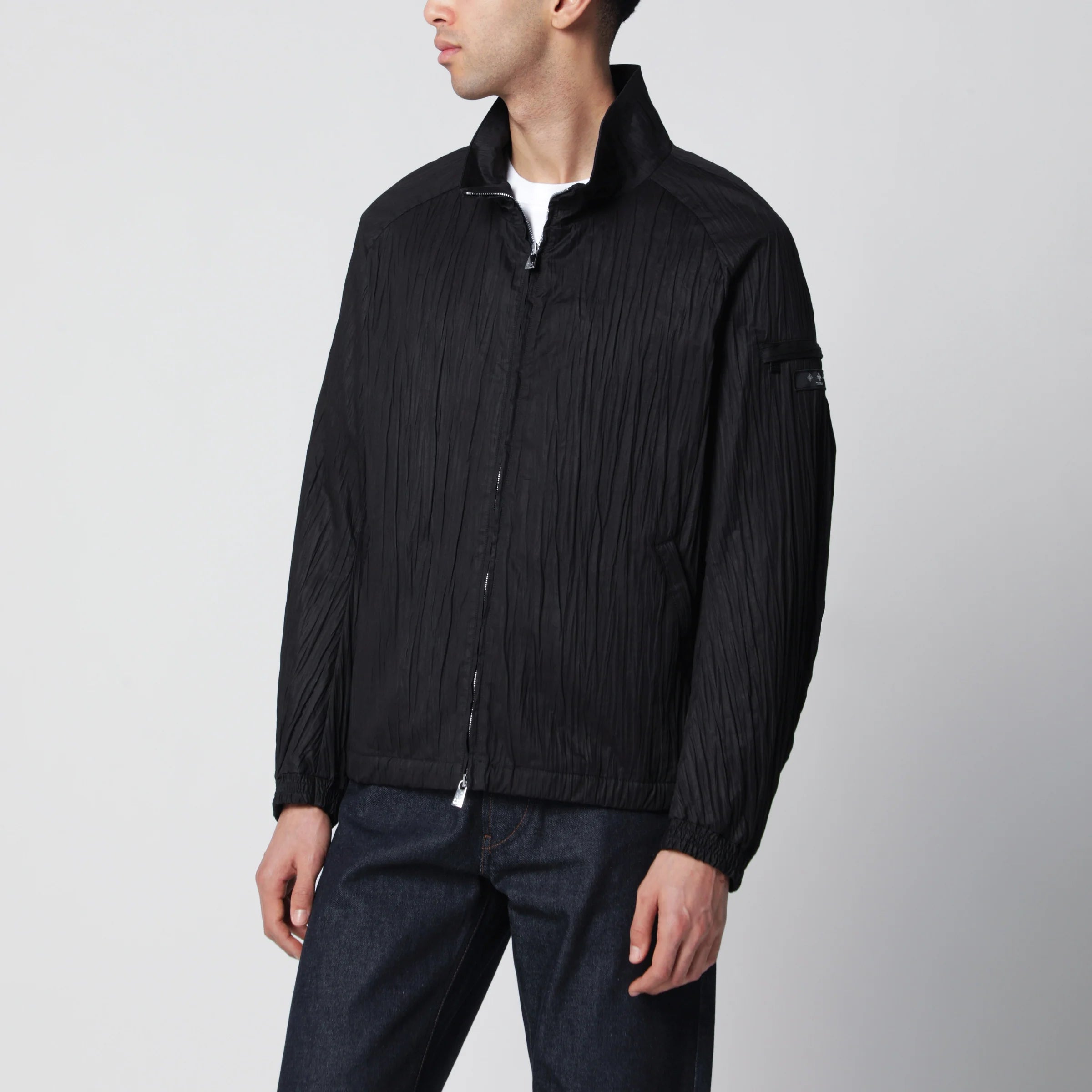 TATRAS Black Leros jacket in cotton twill