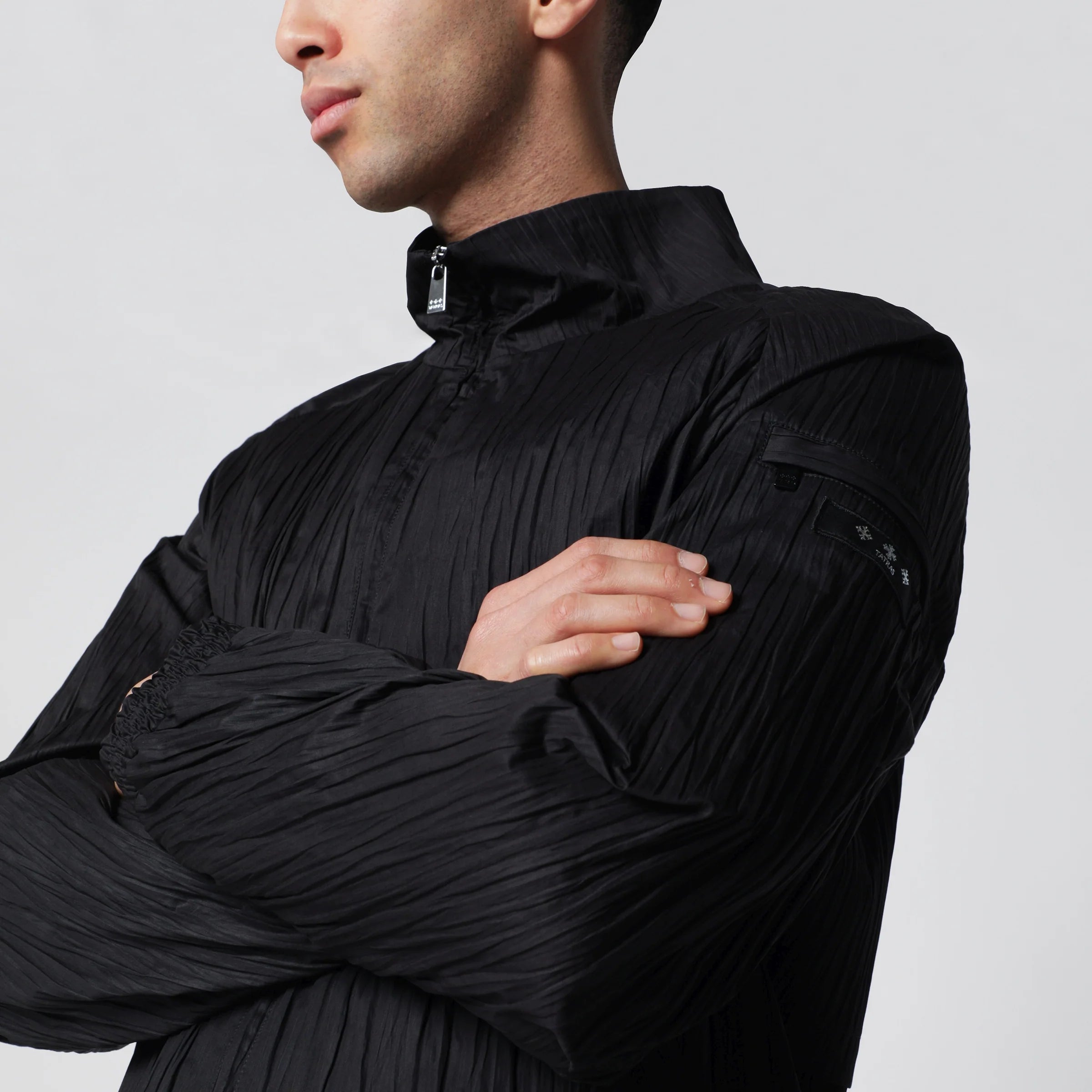 TATRAS Black Leros jacket in cotton twill