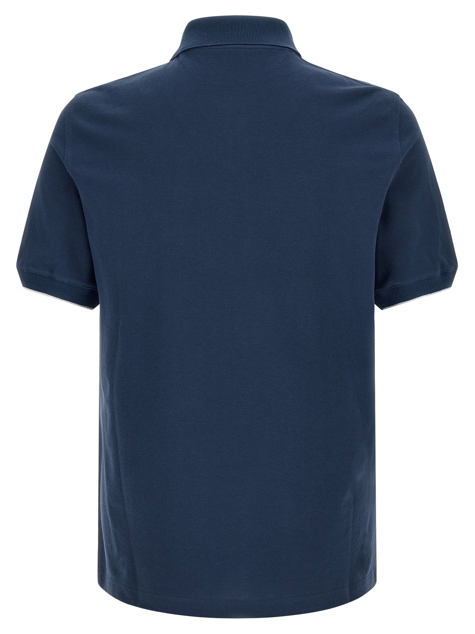 Brunello Cucinelli Logo Piqué Polo Shirt