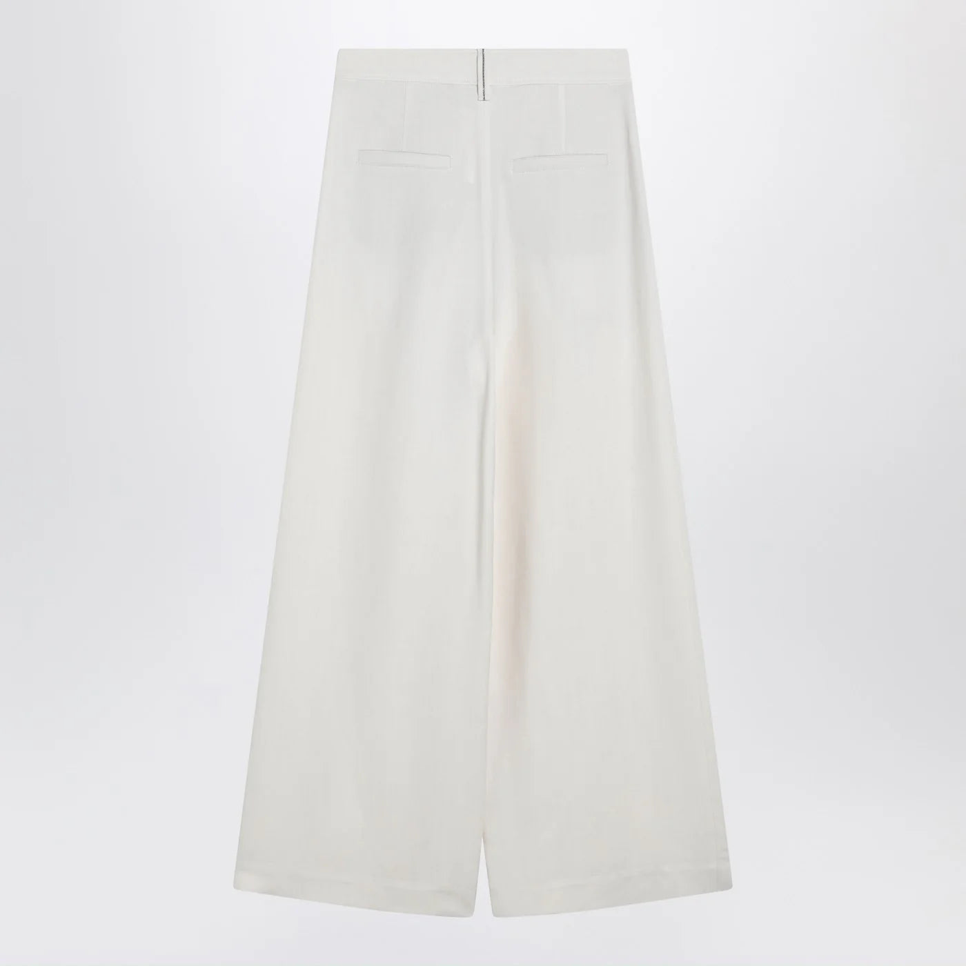 Brunello Cucinelli Ecru sartorial wrap trousers