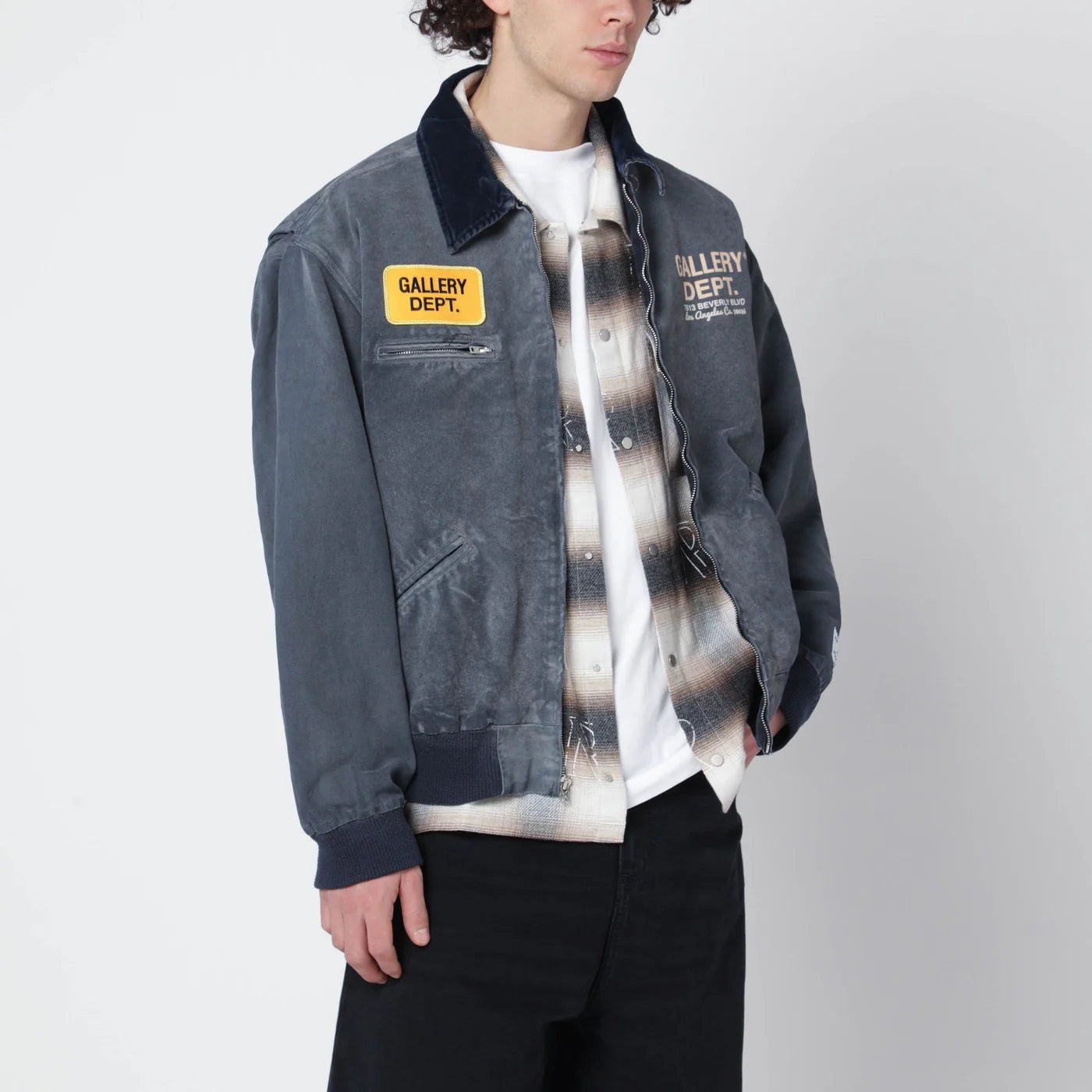 Gallery Dept. Navy cotton zip jacket