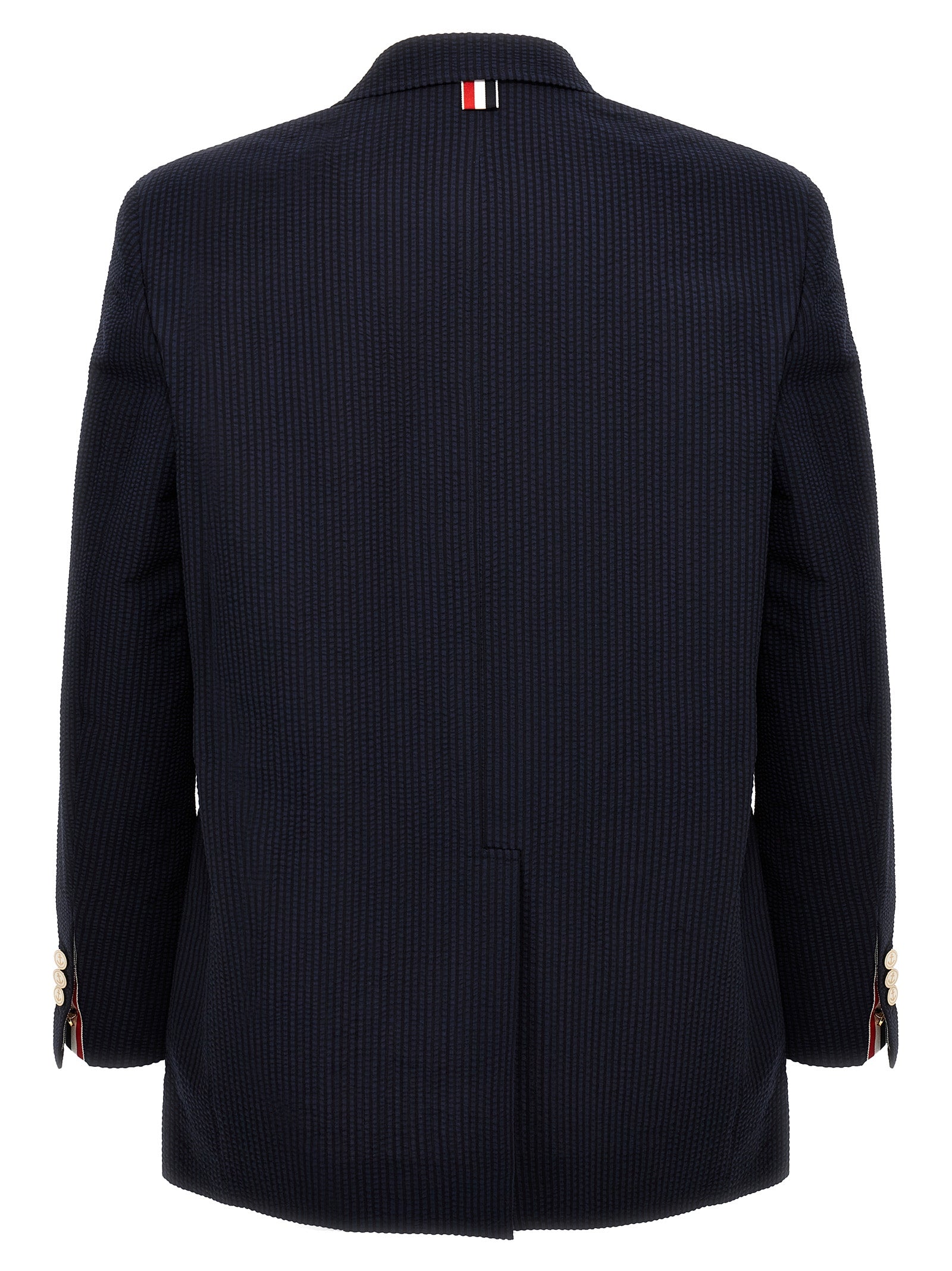 Thom Browne Single-breasted Seersucker Blazer