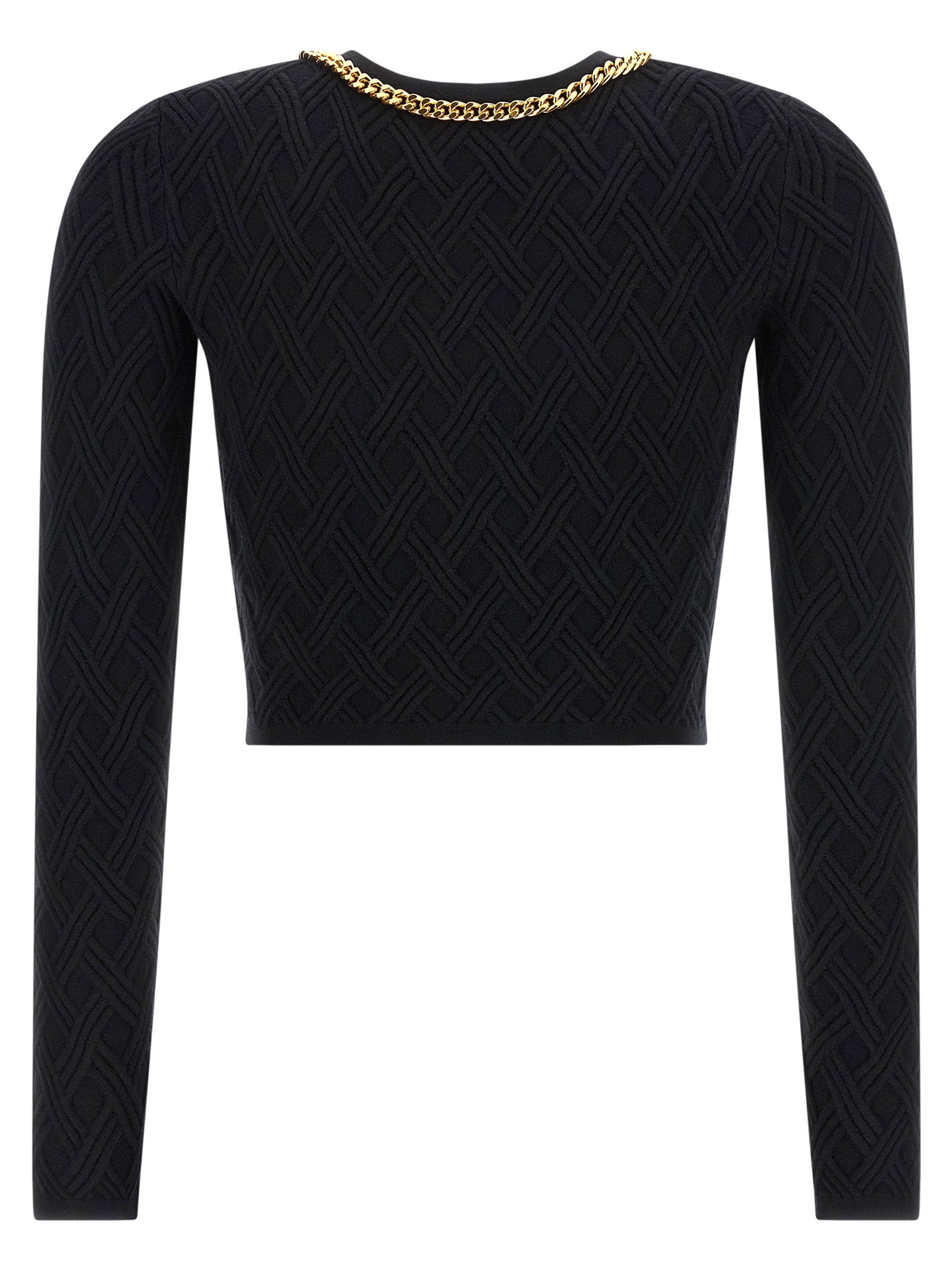 Elisabetta Franchi Jewel Zip Puller Cardigan