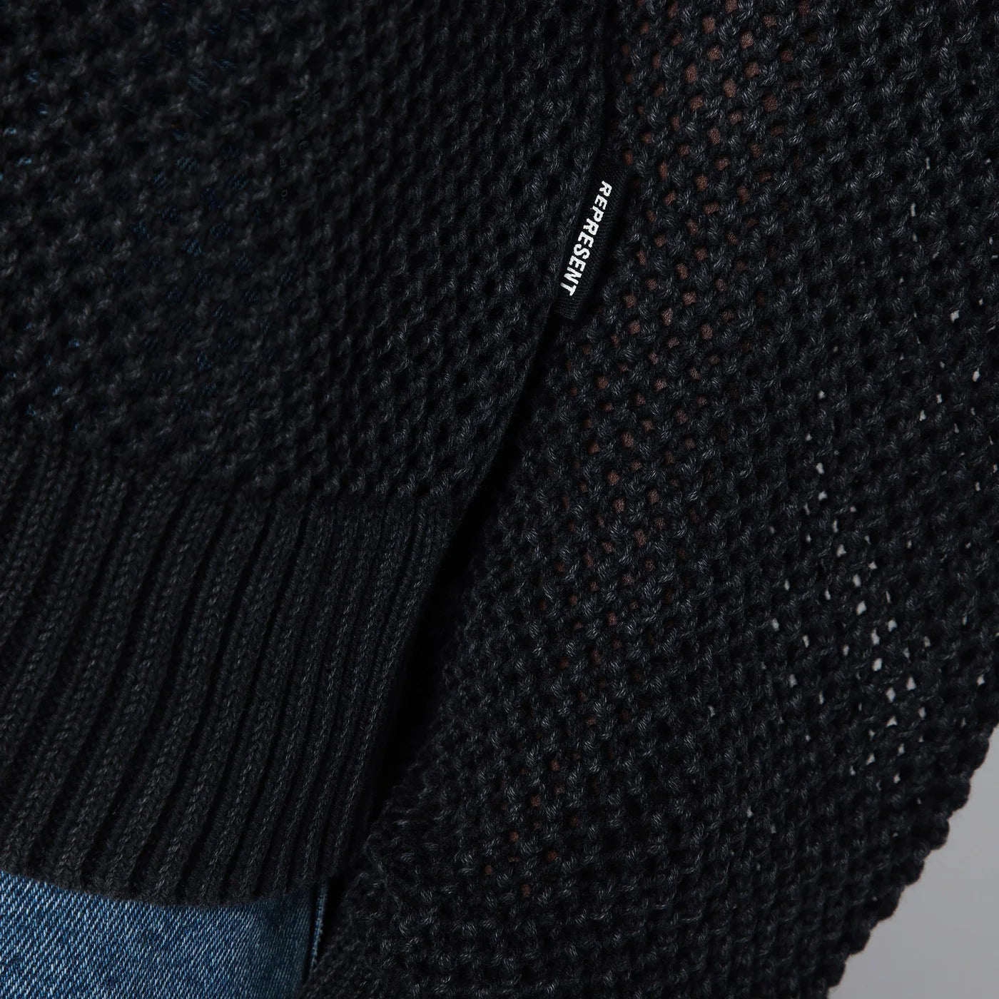 Represent Black cotton sweater