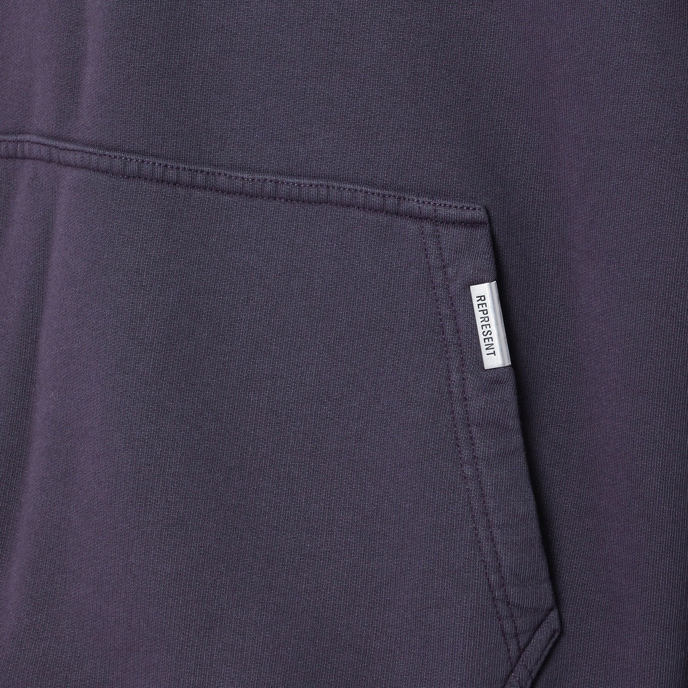 Represent Plum cotton hoodie with logo