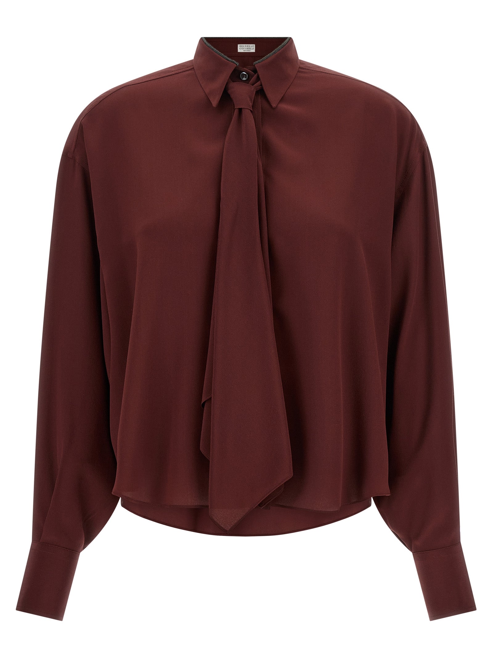 Brunello Cucinelli Shiny Collar Shirt