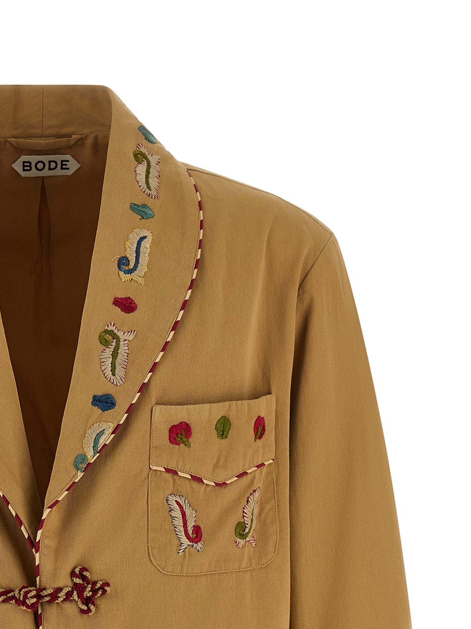 Bode Feather Runner Smoking Blazer