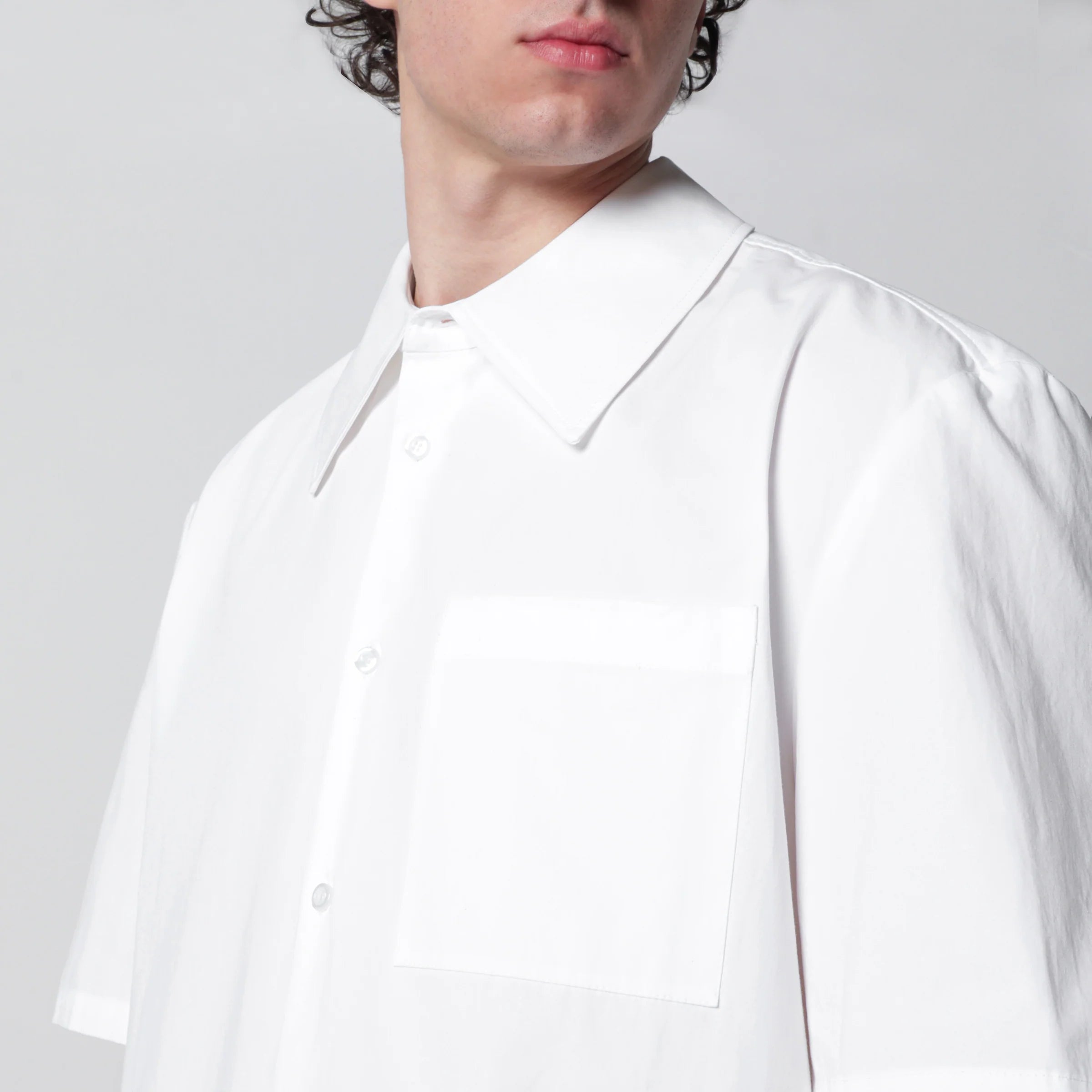 Séfr Waylon white cotton poplin shirt
