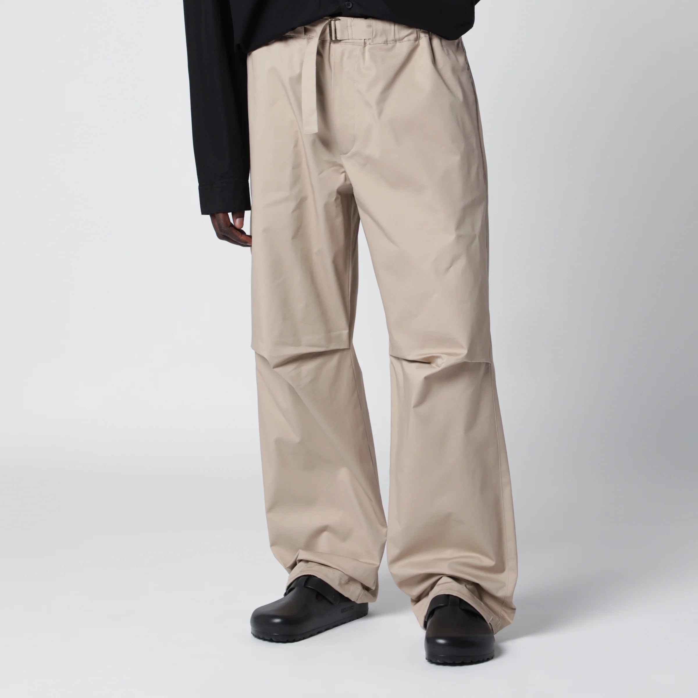 DARKPARK Jordan relaxed fit taupe trousers