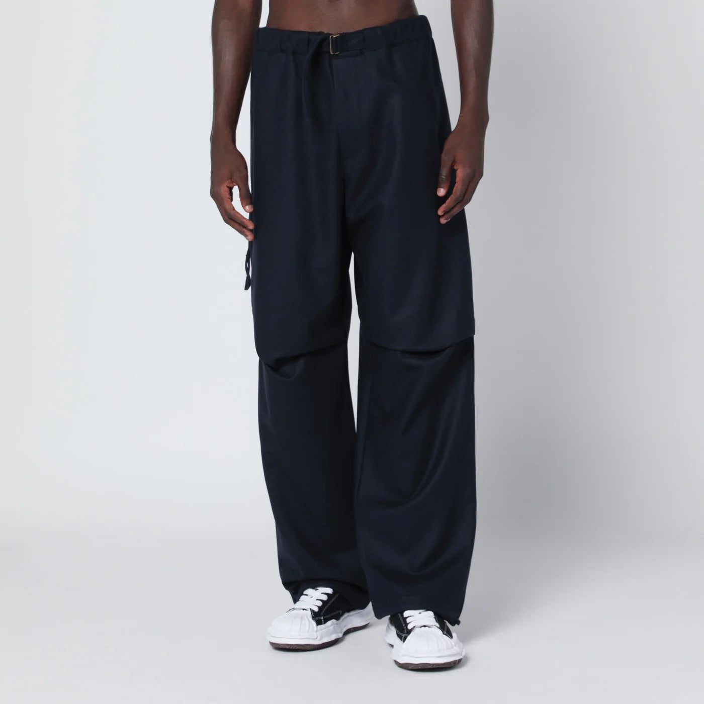 DARKPARK Blue track pants in wool