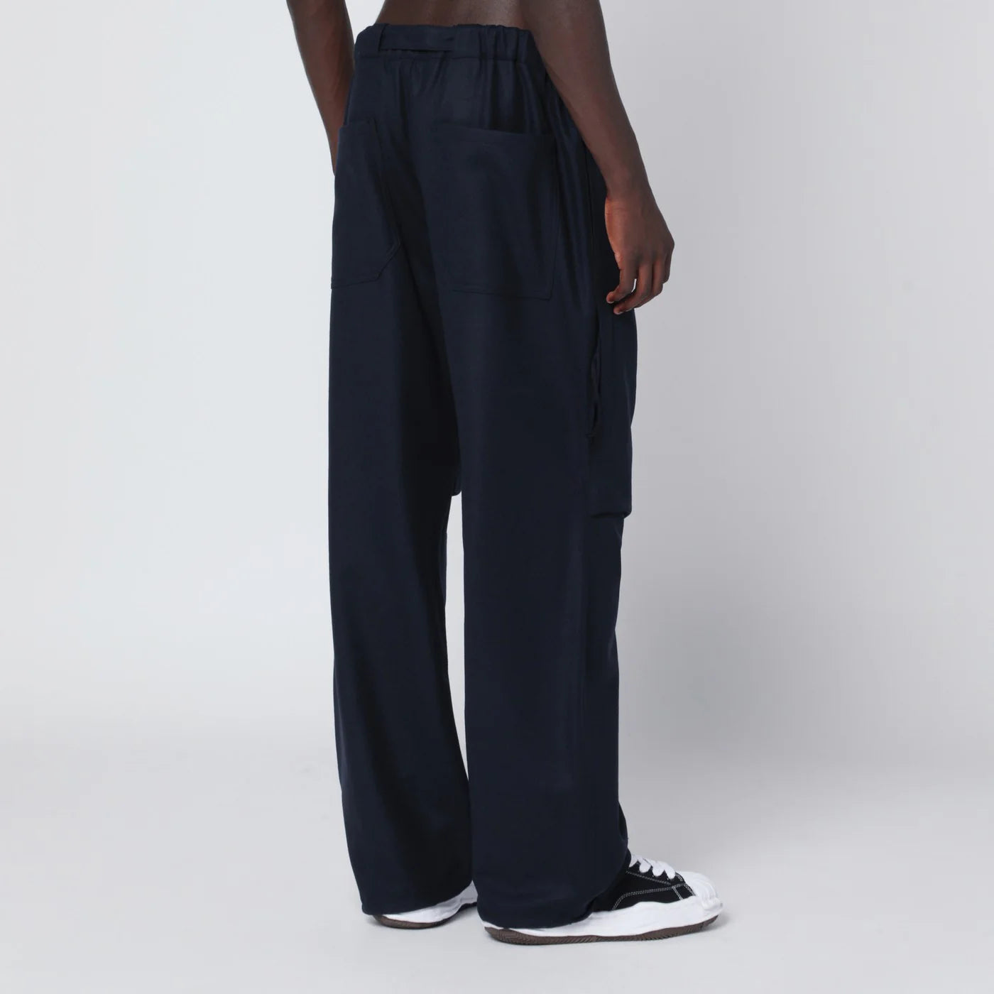 DARKPARK Blue track pants in wool