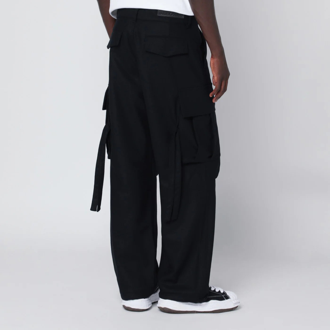 DARKPARK Black Saint wool cargo trousers