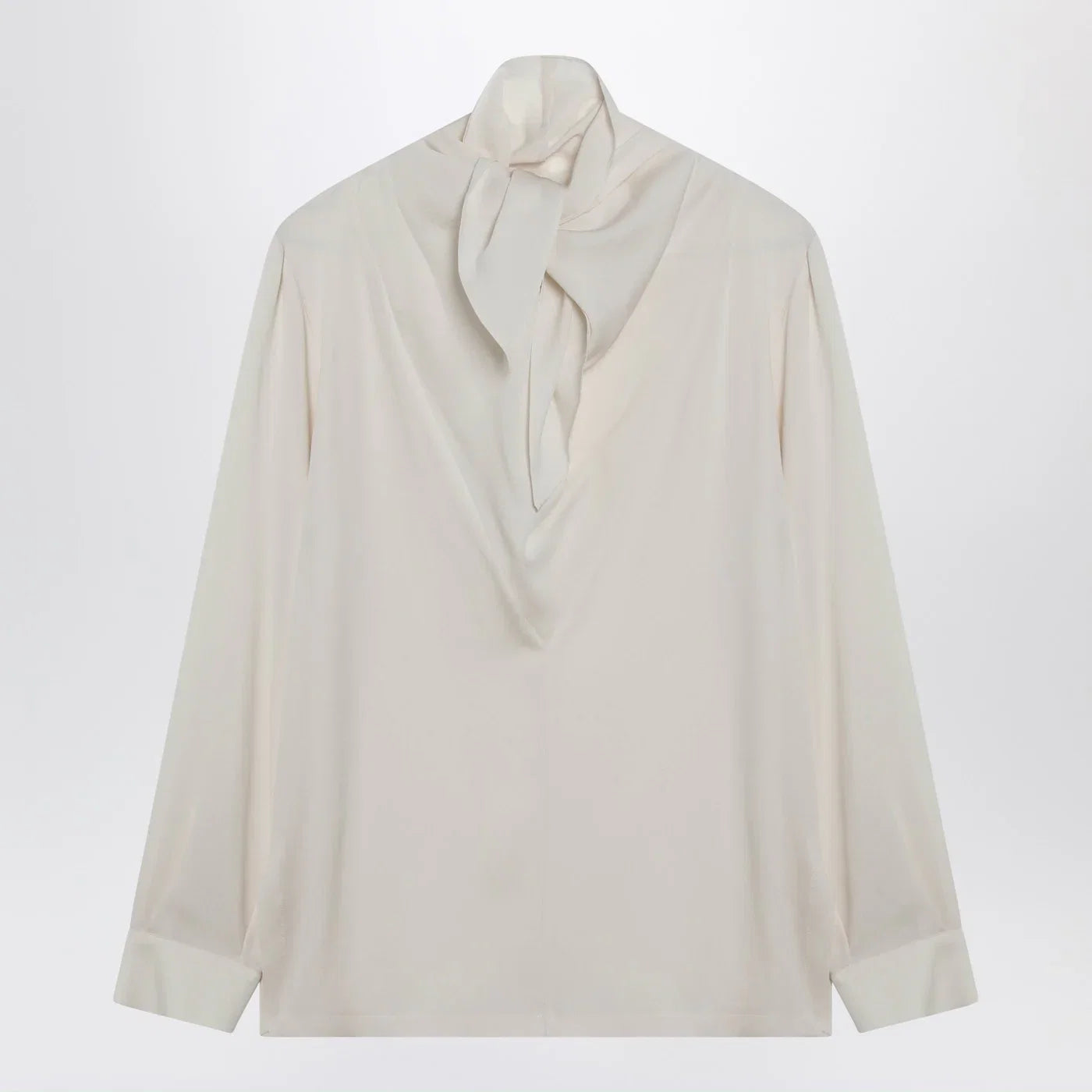 Max Mara Ivory silk charmeuse blouse