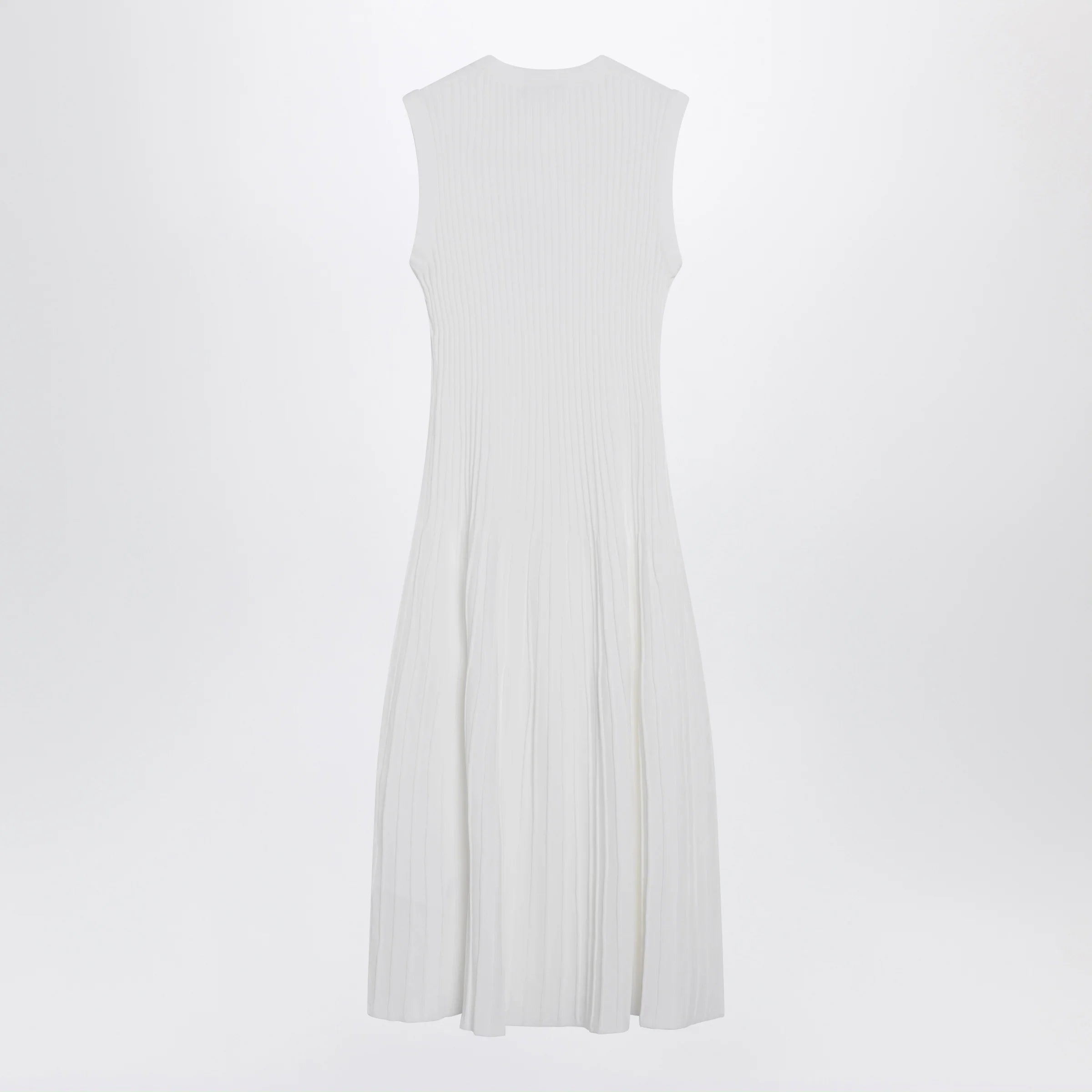 Max Mara Midi dress in white crêpe viscose