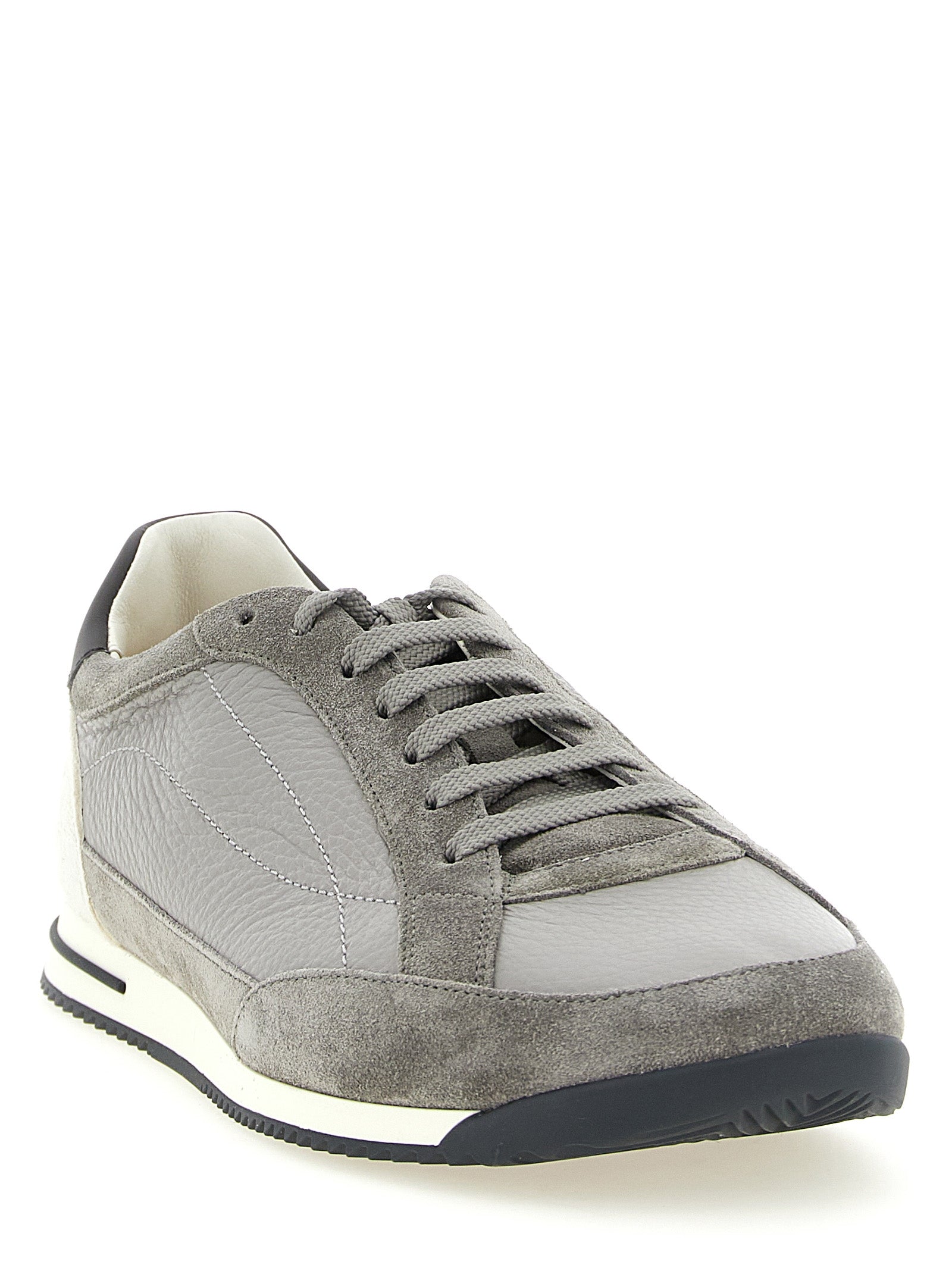 Brunello Cucinelli Deer And Suede Sneakers