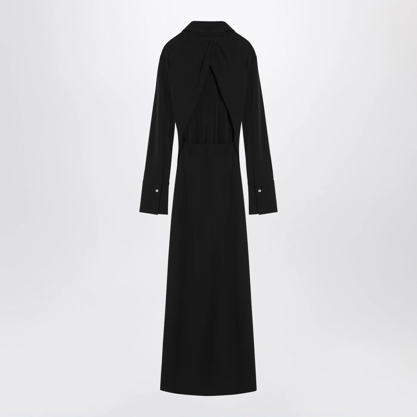 Sportmax Black shirt dress in viscose jersey