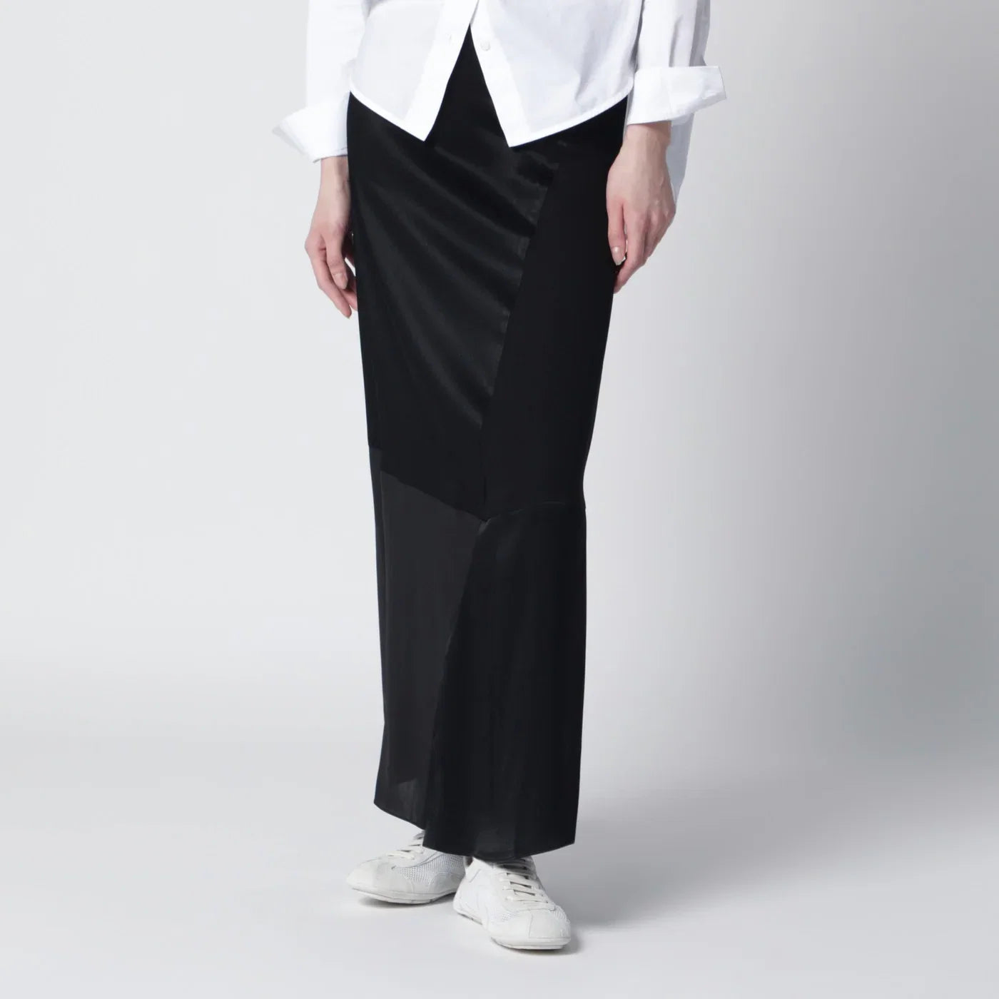 6397 Black patchwork skirt