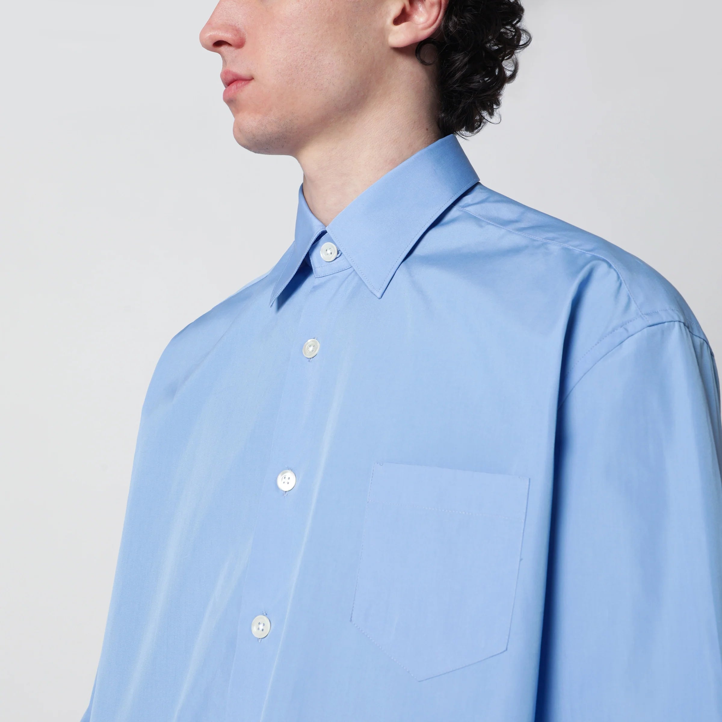 NAMACHEKO Light Blue Cotton Shirt