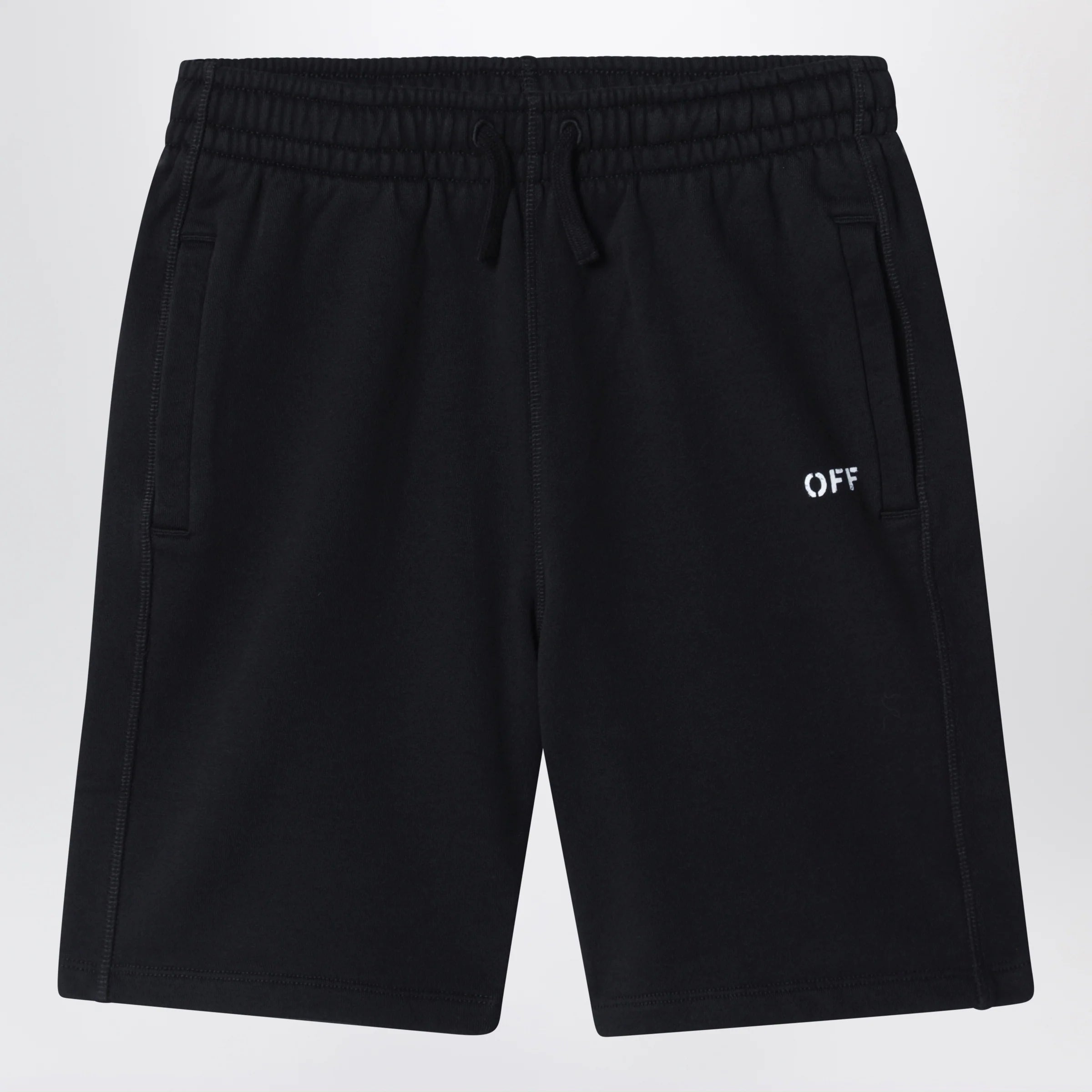 Off White Off-White™ Black shorts with logo print
