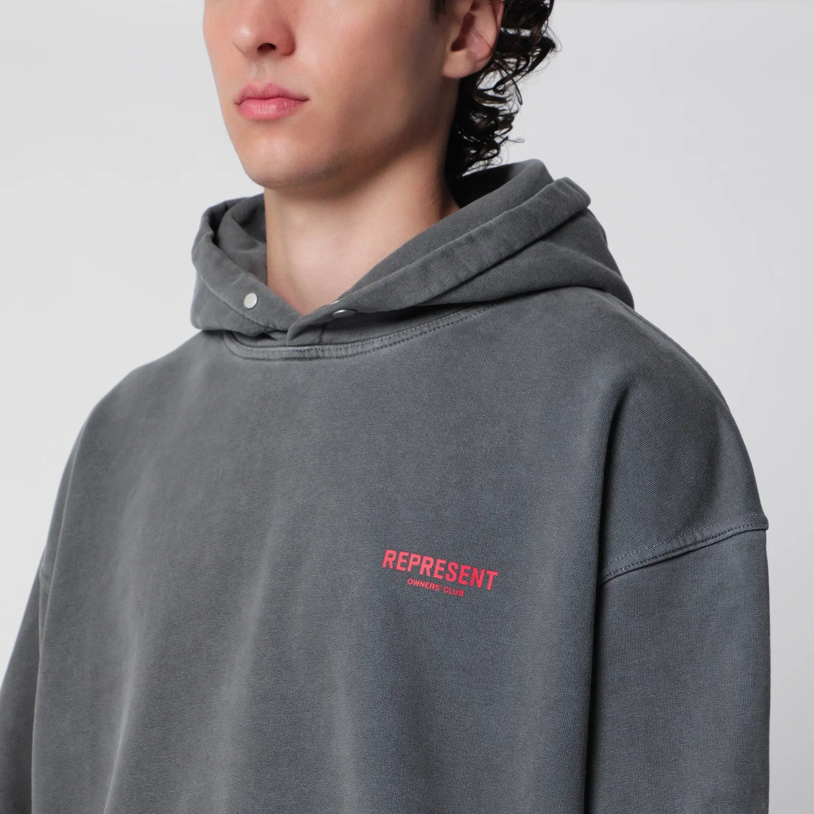 Represent Washed black hoodie