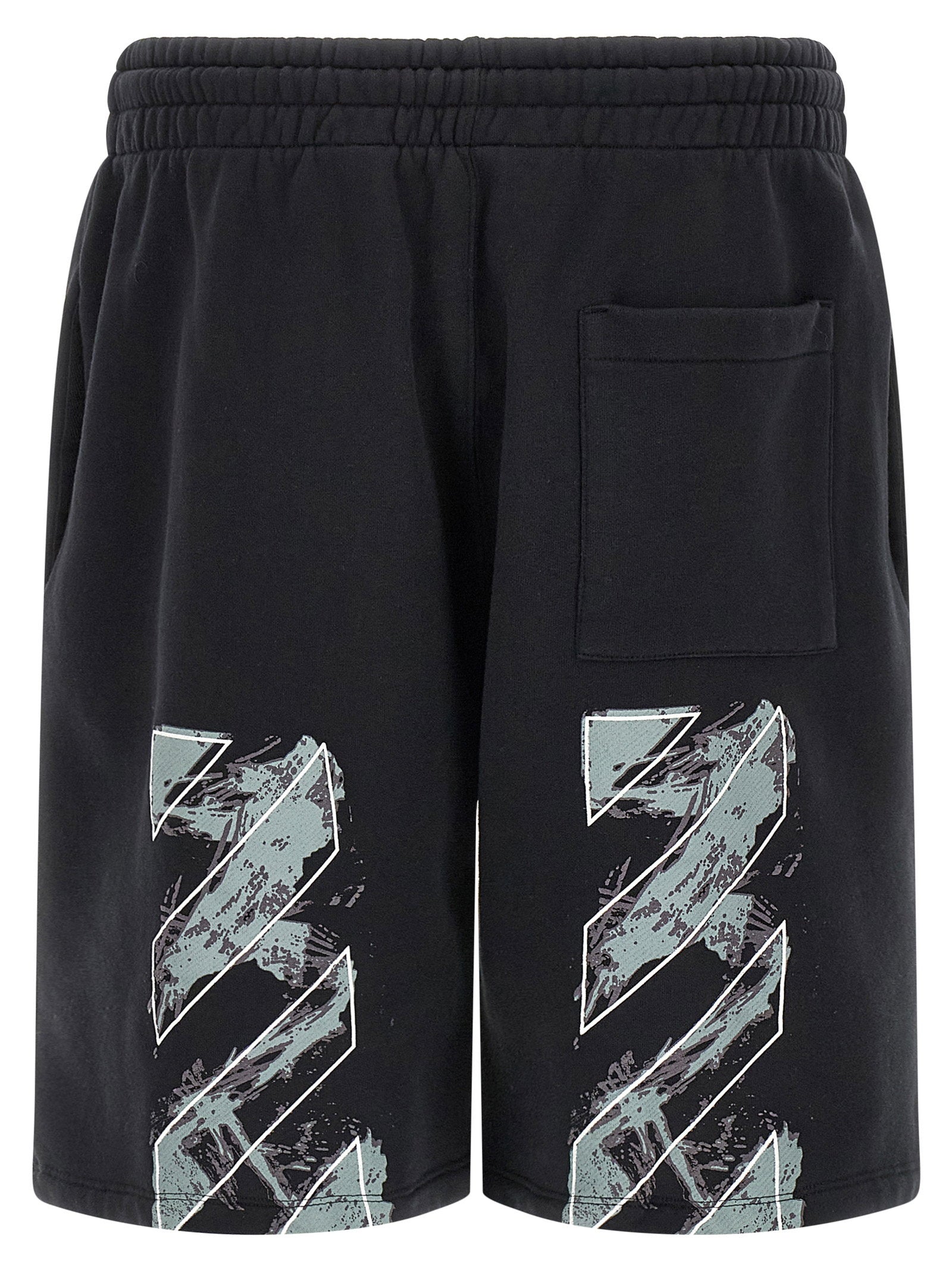 Off White Paint Diag Skate Bermuda Shorts