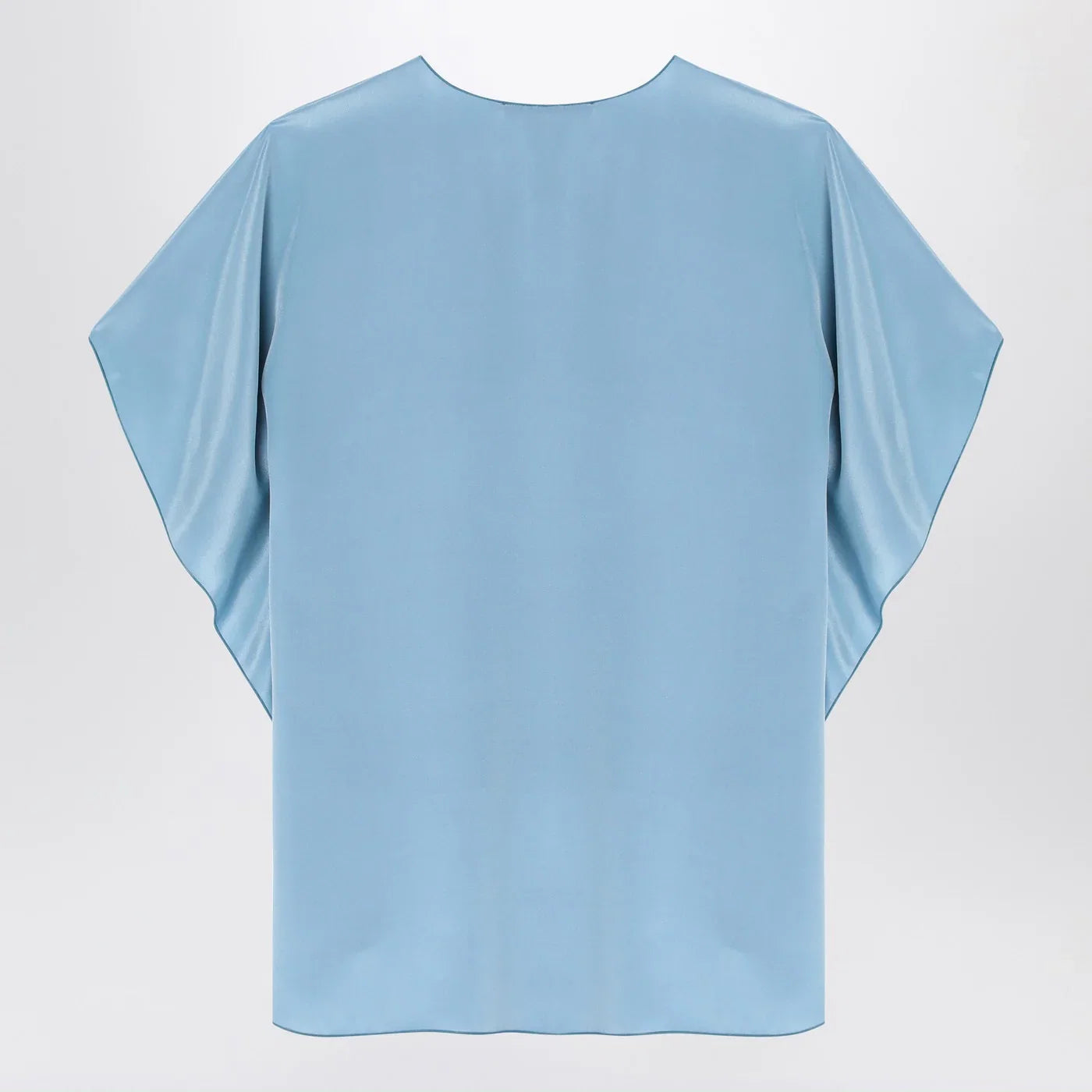 Max Mara Pianoforte Light blue flowy silk blouse
