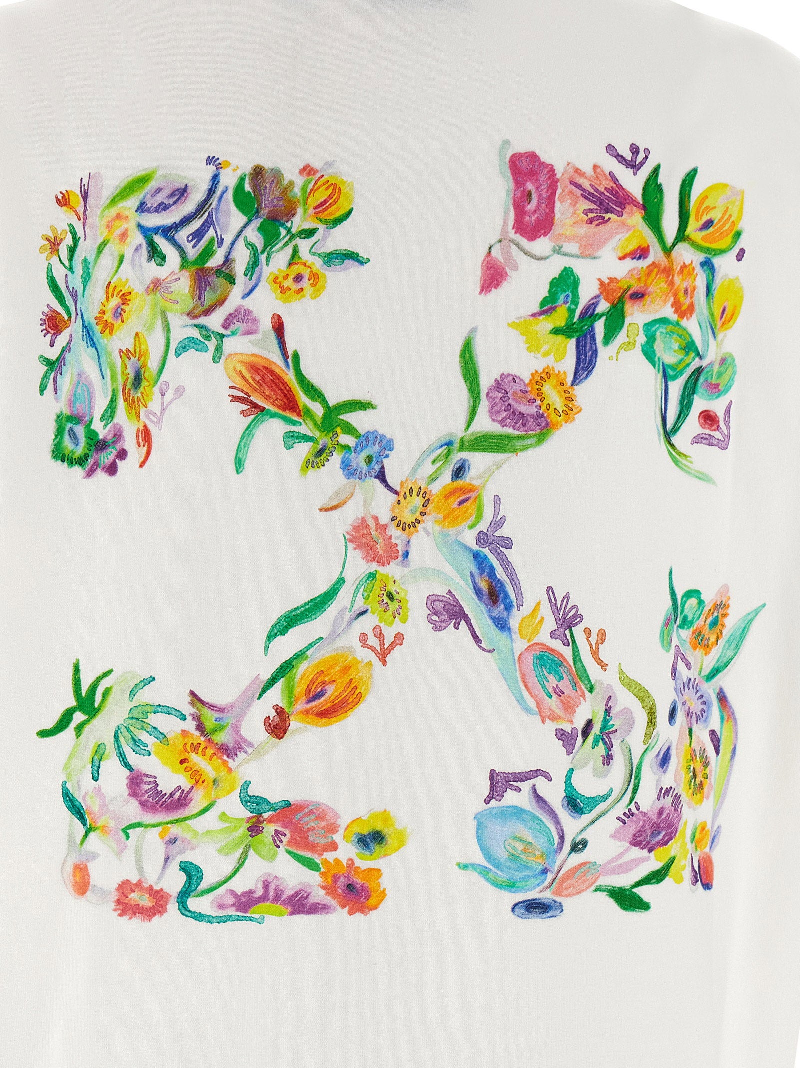 Off White Arrow Glowing Flower T-shirt