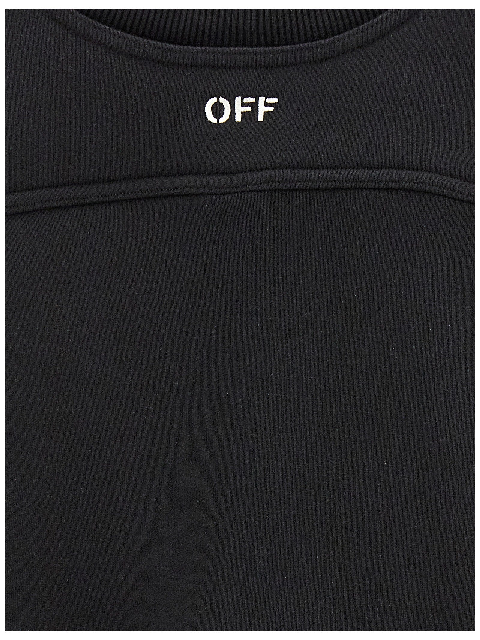 Off White Cropped Sweatshirt