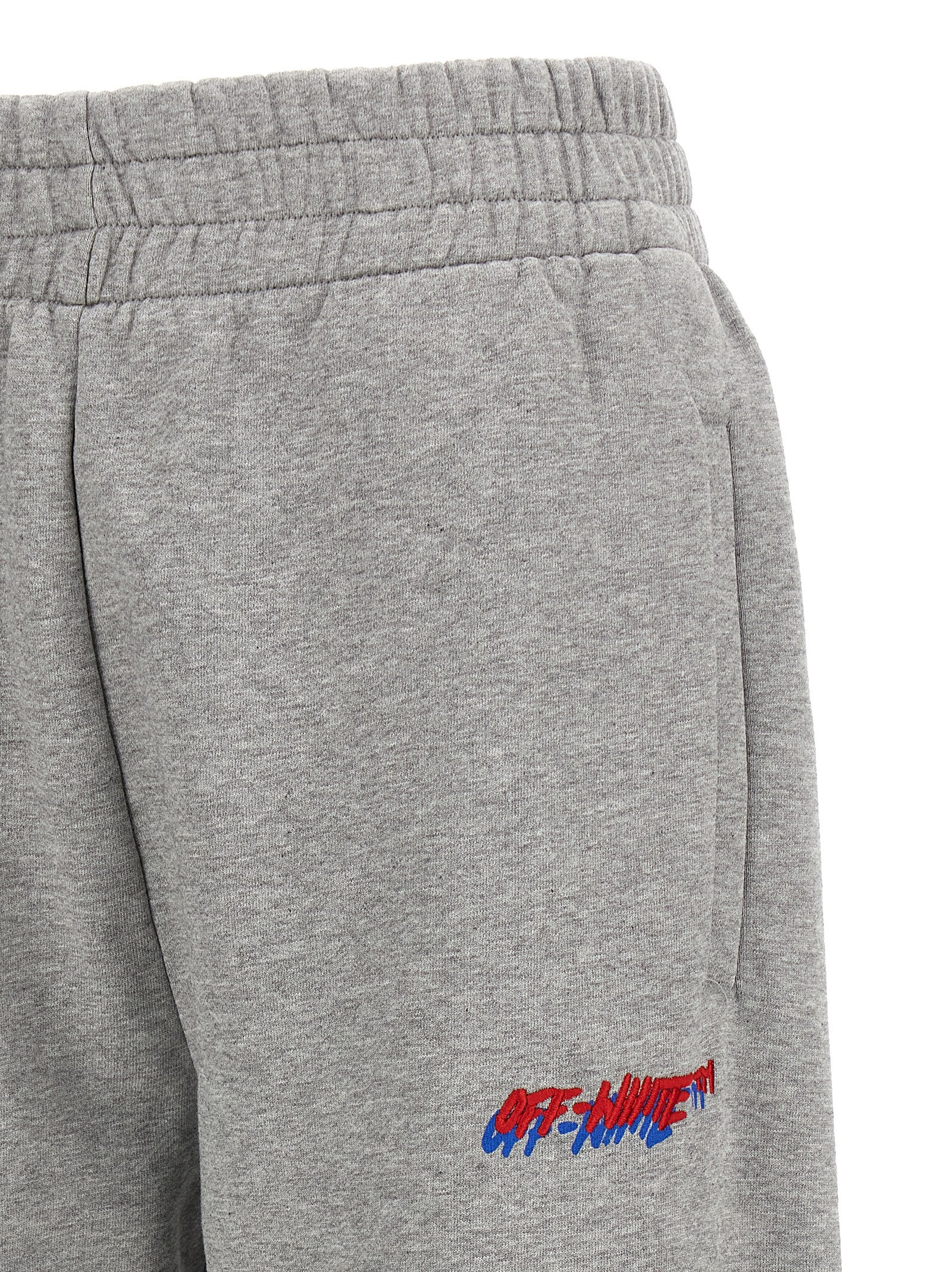 Off White Logo Embroidery Joggers