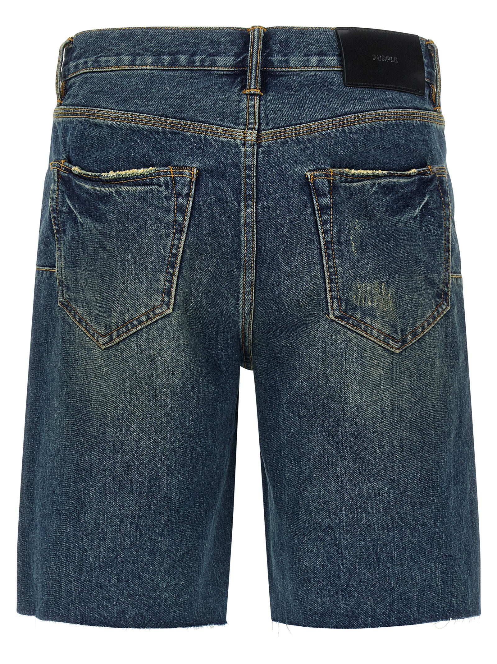 Purple P059 Vintage Mid Bermuda Shorts