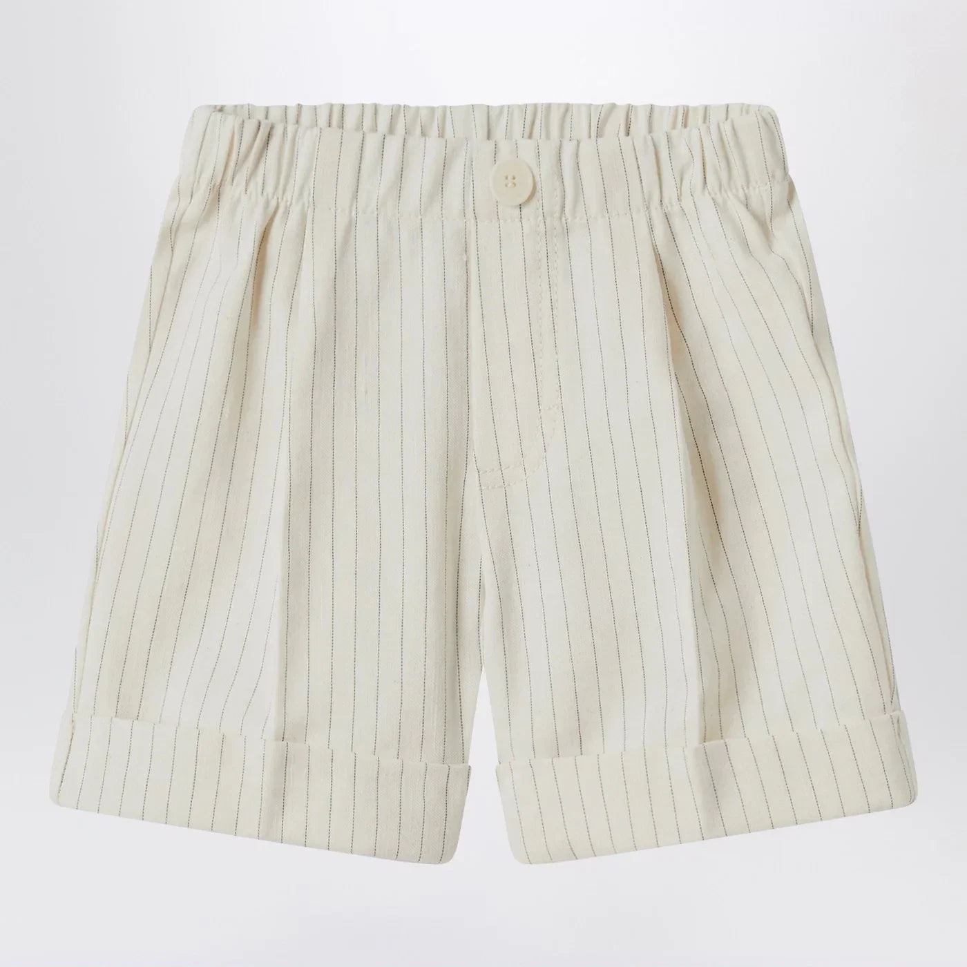 Il Gufo Pinstriped cotton Bermuda shorts