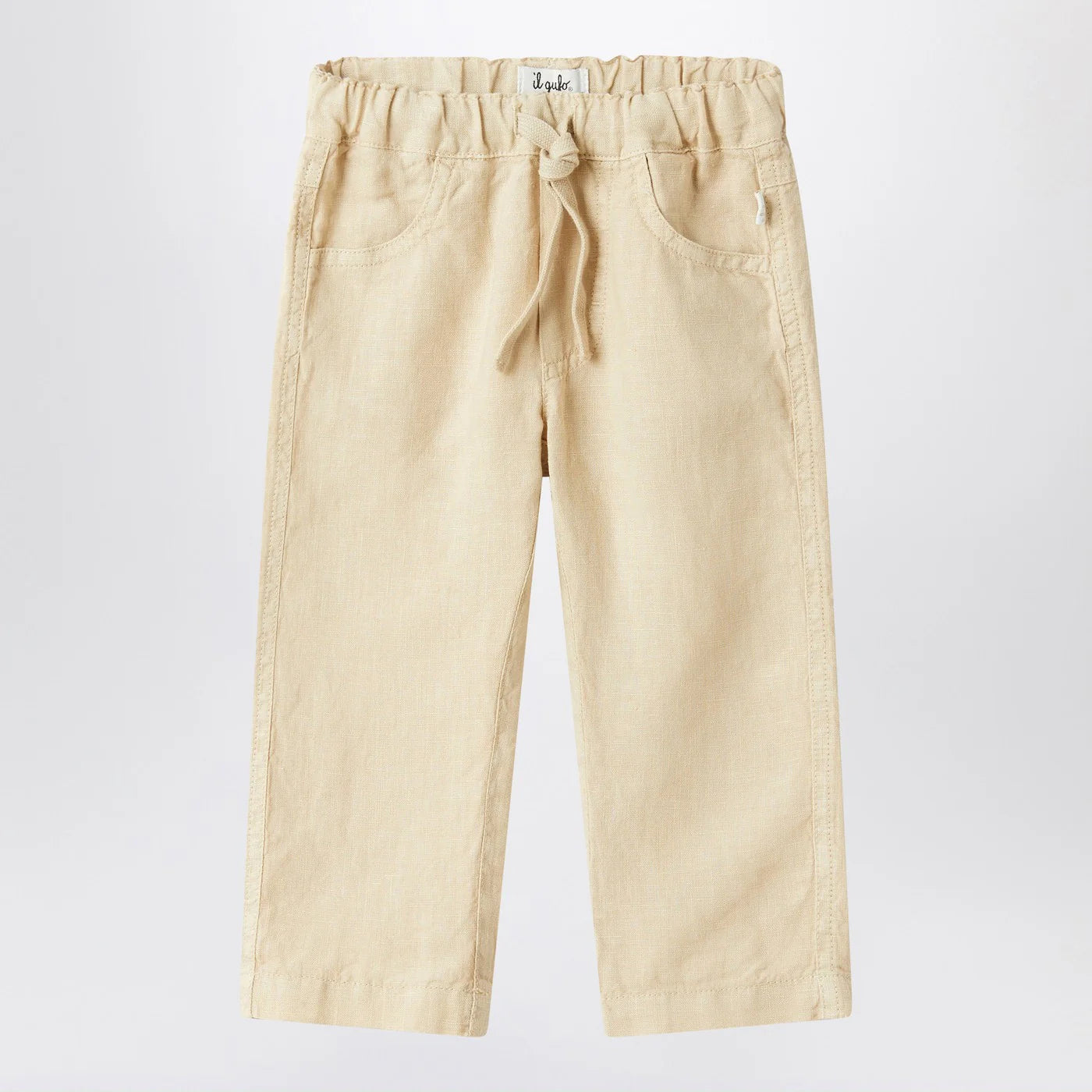 Il Gufo Beige linen trousers