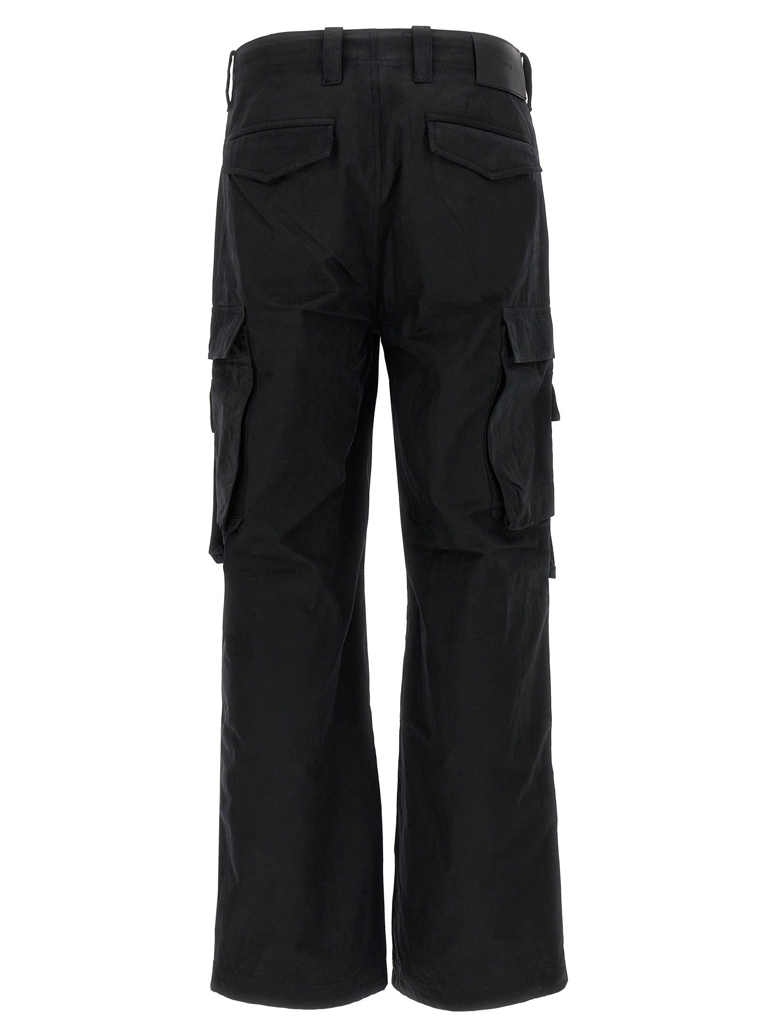 Purple Woven Cargo Pants