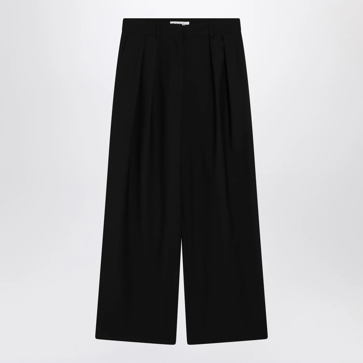 The Frankie Shop Black wide-leg Ripley wool-blend trousers