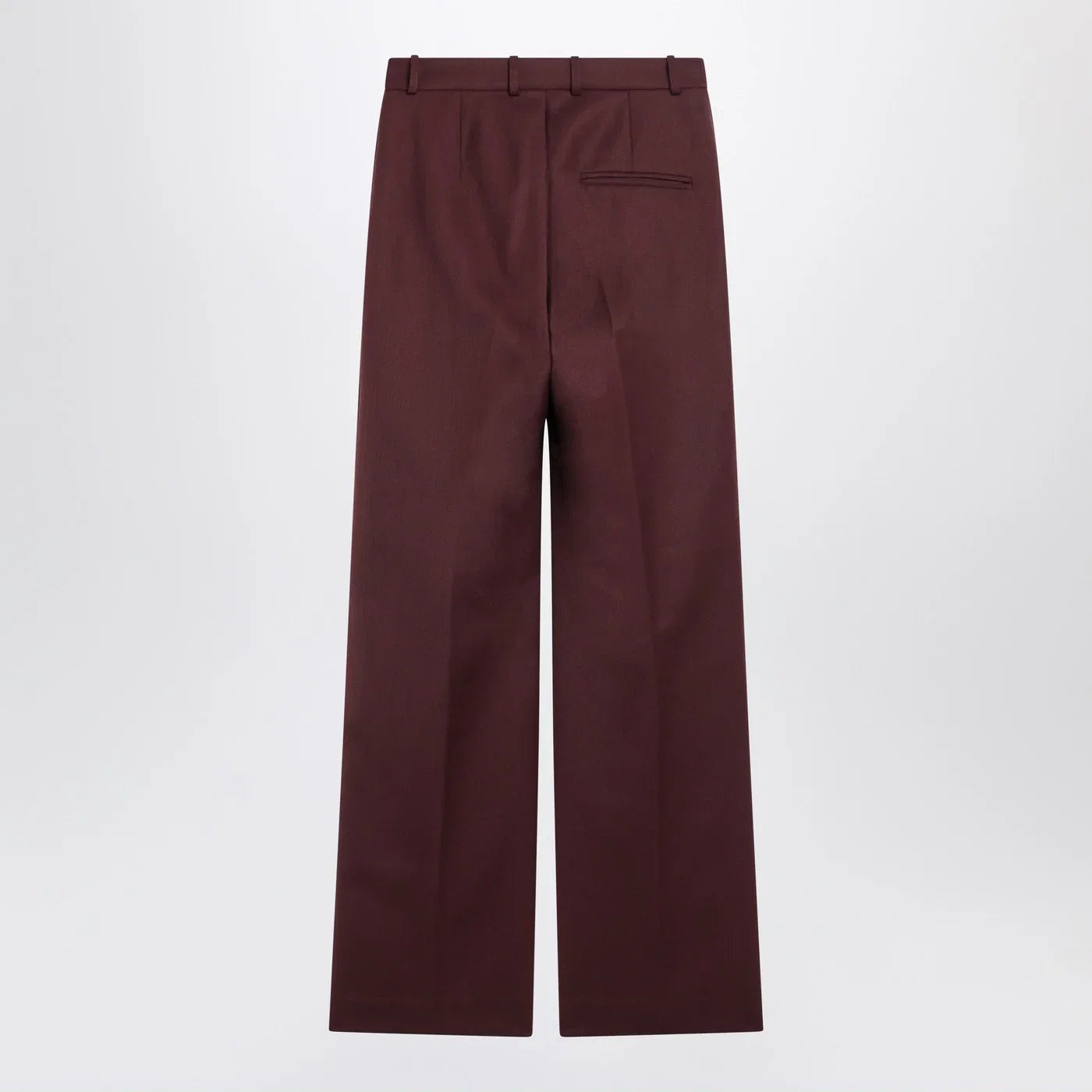 The Frankie Shop Lenora burgundy wool-blend trousers