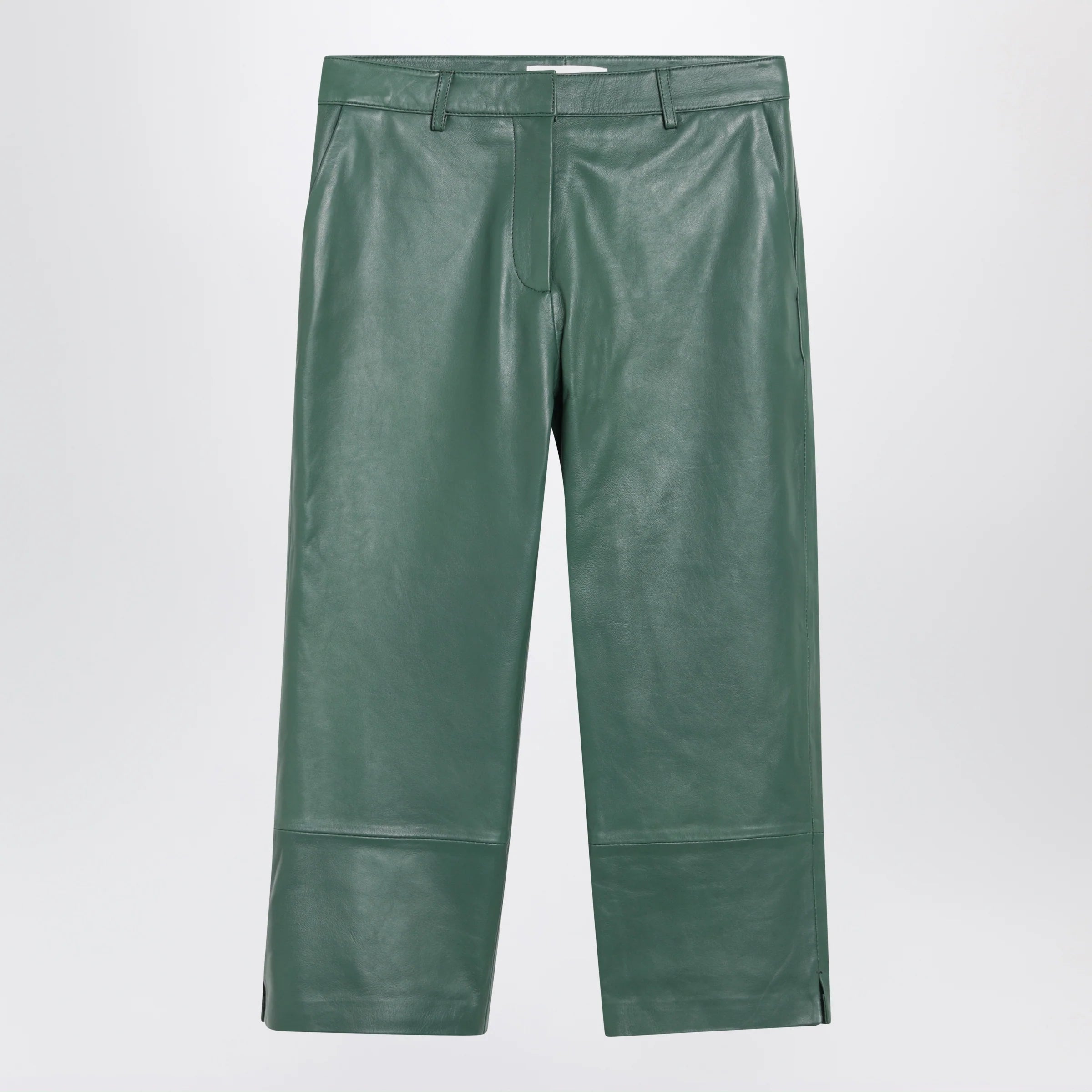 The Frankie Shop Olivet wide-leg faux leather pants in green