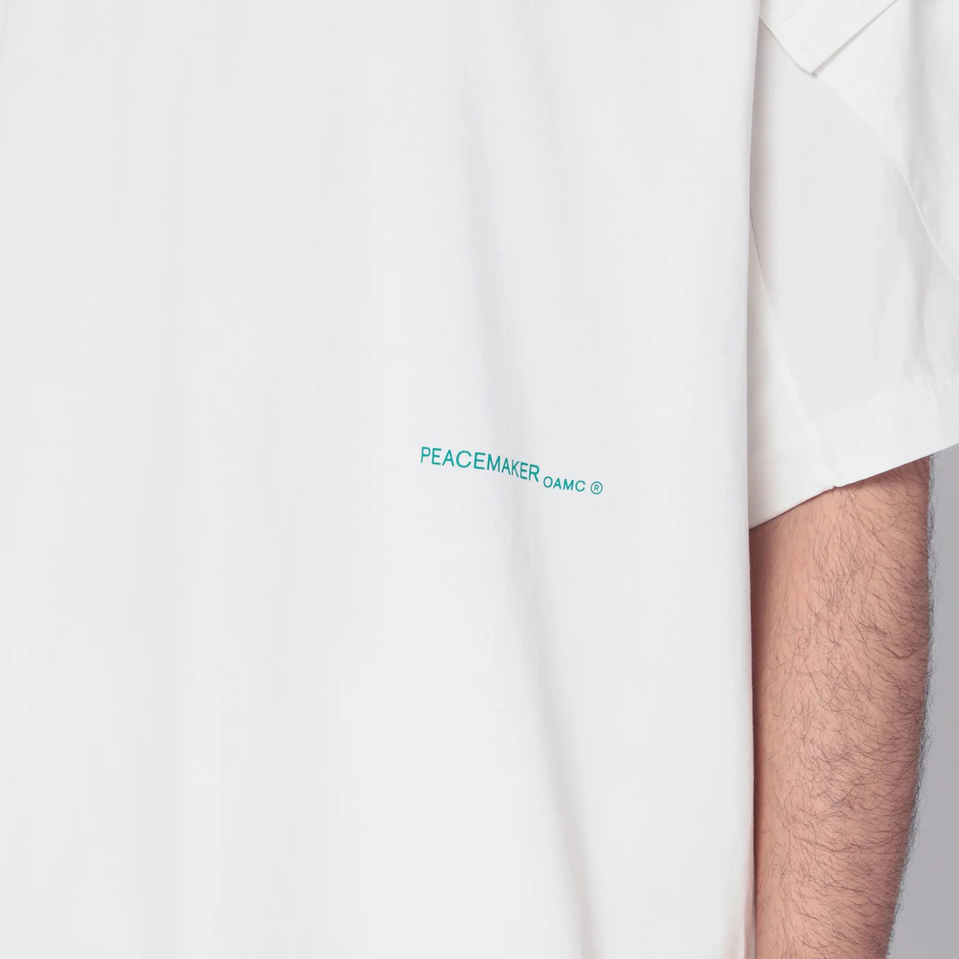 OAMC Peacemaker oversized white T-shirt