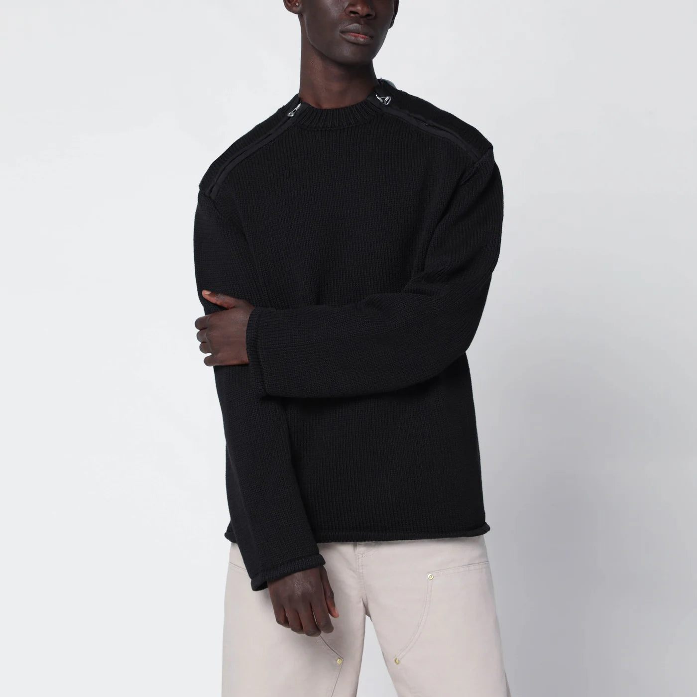 OAMC Black cotton sweater