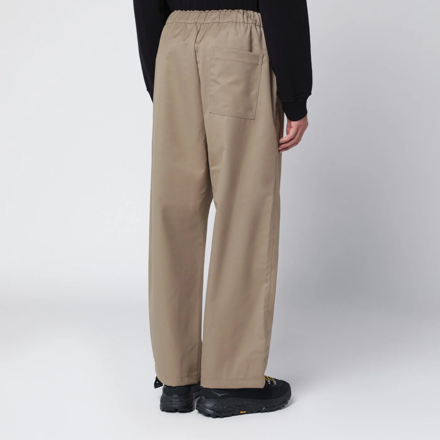 OAMC Beige Base trousers in wool blend