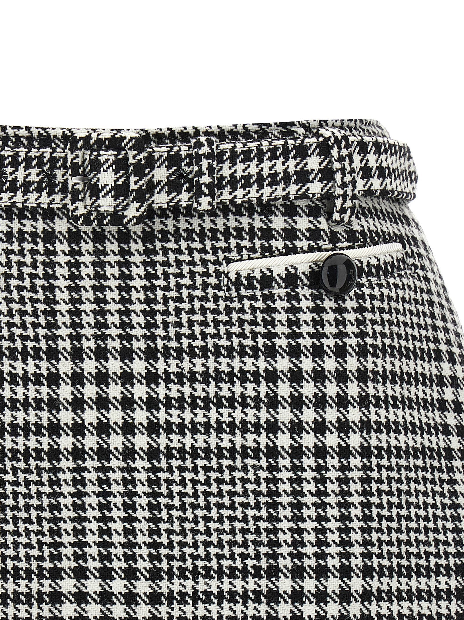 Self-Portrait Bouclé Wool Skort